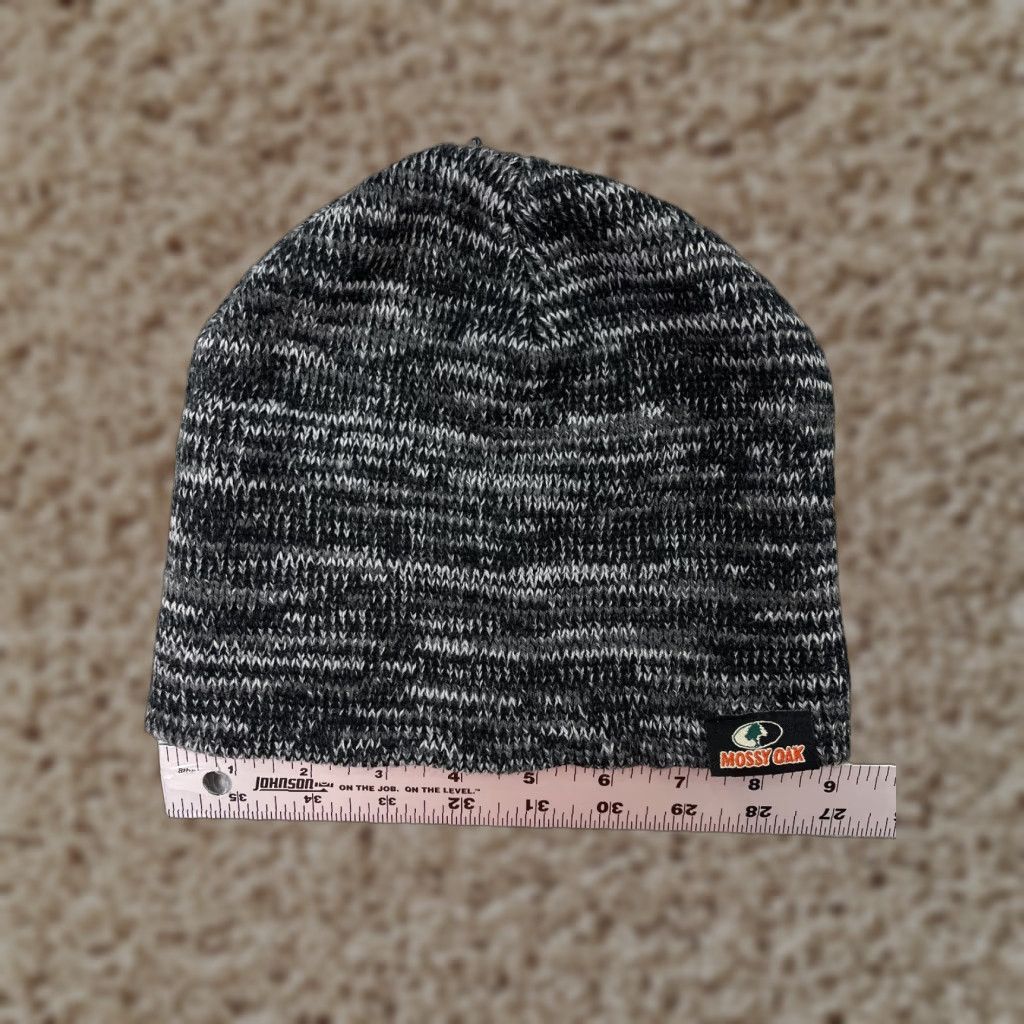 Vintage Mossy Oak Beanie Toque Mens One Size Gray Knit 100% Acrylic Hunt Fish Camp Mossy Oak Hat Beanie Mens One Size Gray Knit 100% Acrylic Hunt Camp Size ONE SIZE - 1 Thumbnail