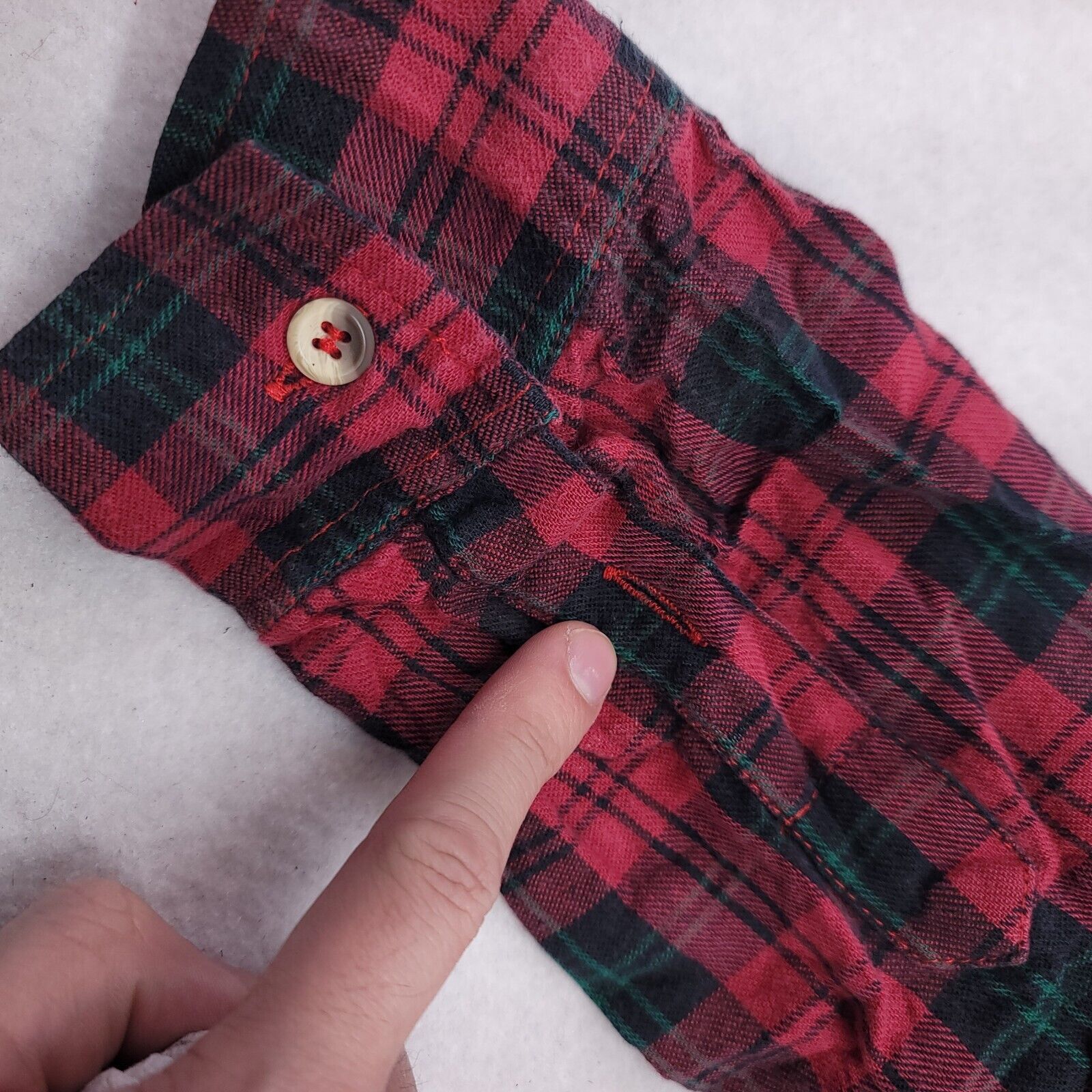 Wrangler Wrangler Tartan Flannel Shirt Mens Size Medium M Red Green Size US M / EU 48-50 / 2 - 8 Thumbnail
