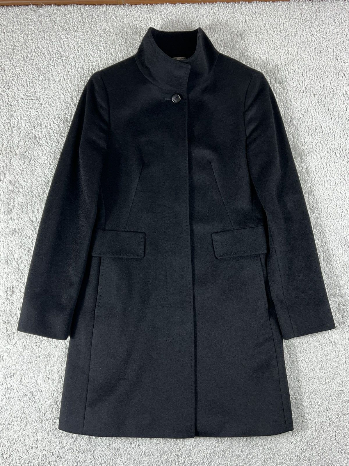 Max Mara Max Mara Black Wool Coat Size IT 38 Size XS / US 0-2 / IT 36-38 - 3 Thumbnail