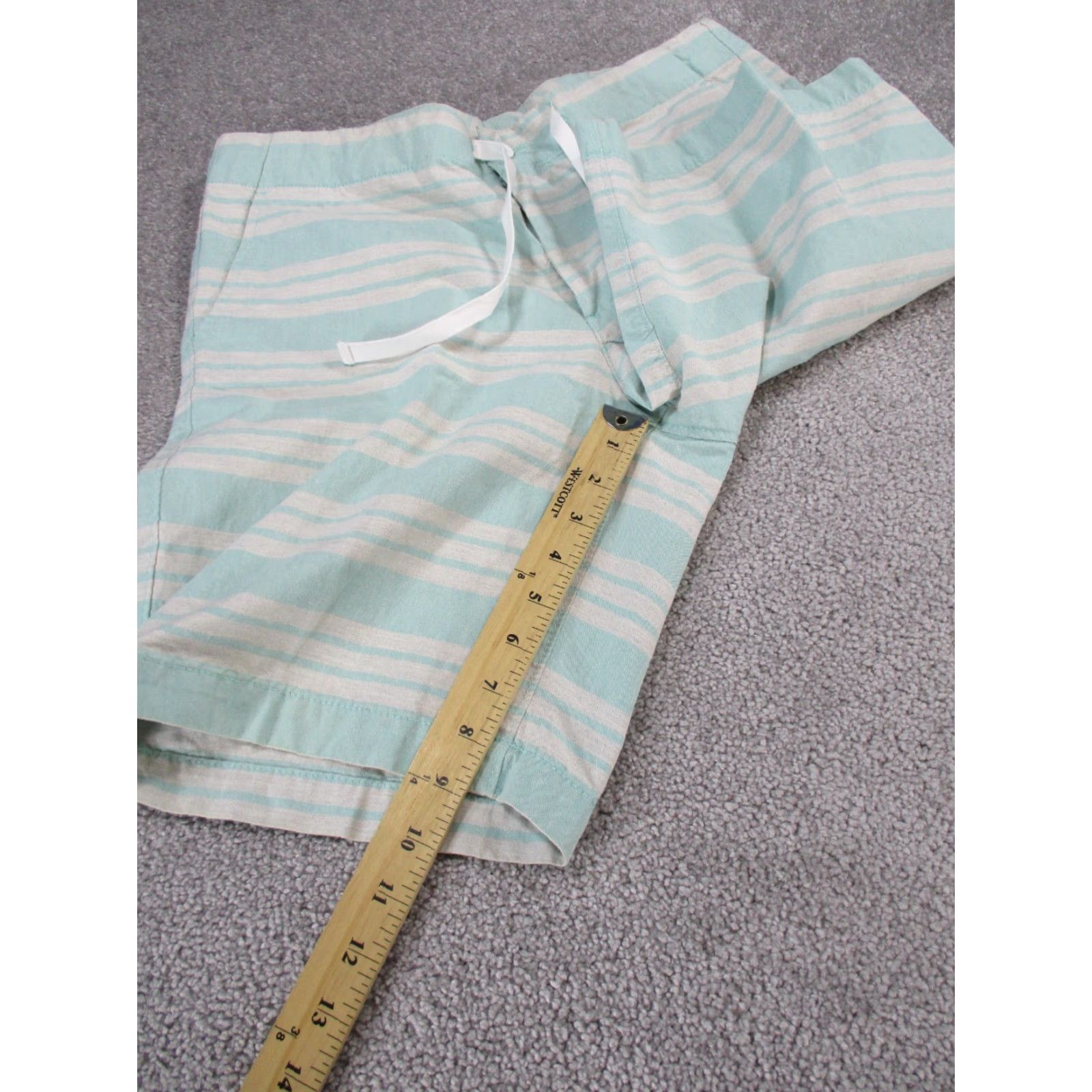 Bonobos Bonobos Mens Shorts 9" Chino Cotton Blue & Light Gray Stripes 32 Regular Casual Preppy Outdoor Sports Mens Size US 32 / EU 48 - 4 Thumbnail