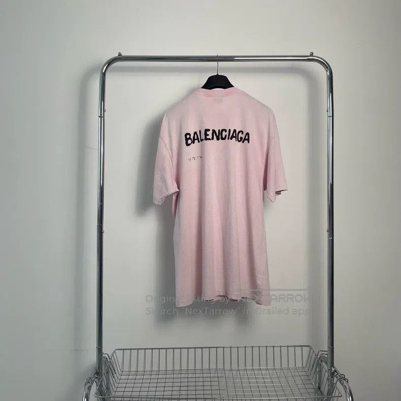 Balenciaga Balenciaga Letter blur shadow short-sleeved Size US L / EU 52-54 / 3 - 2 Thumbnail
