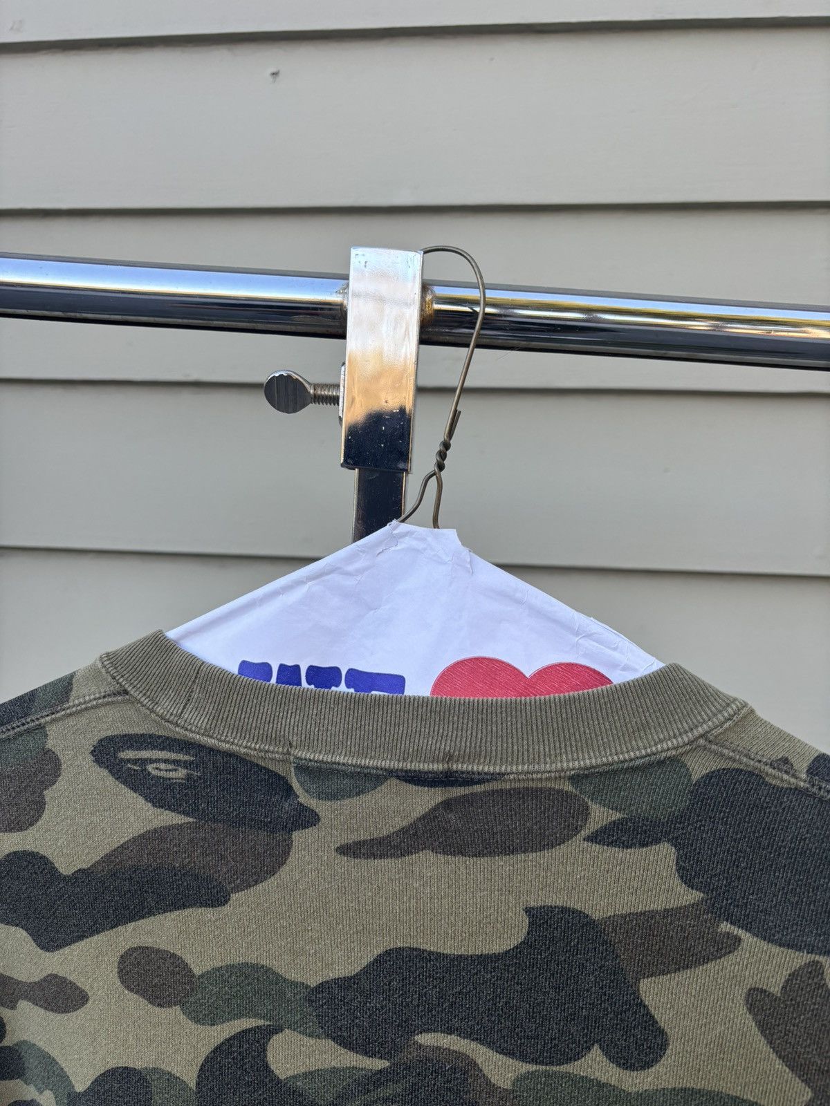 Bape Bape green camo crewneck Size US XL / EU 56 / 4 - 5 Thumbnail