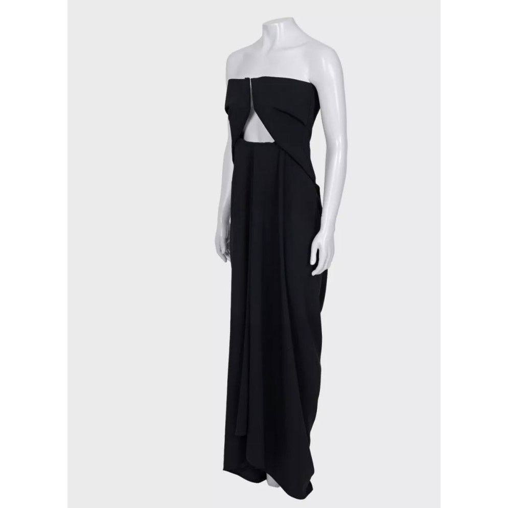 Rick Owens Rick Owens Open Shoulder Elegant Black Wool Dress US6/M Size M / US 6-8 / IT 42-44 - 2 Thumbnail