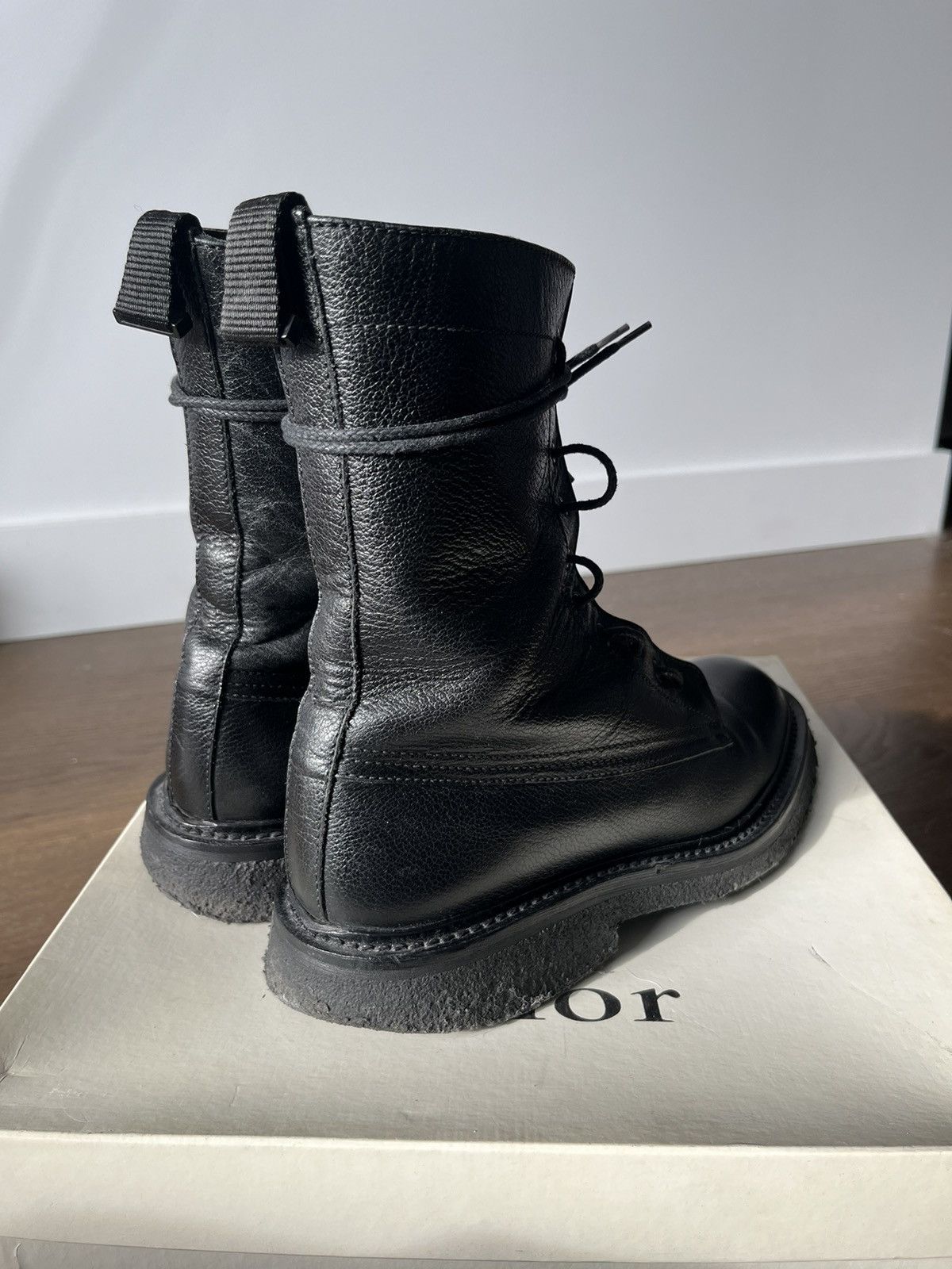 Dior × Hedi Slimane AW07 Dior Homme “Navigate” Combat Boots Size US 7 / EU 40 - 4 Thumbnail