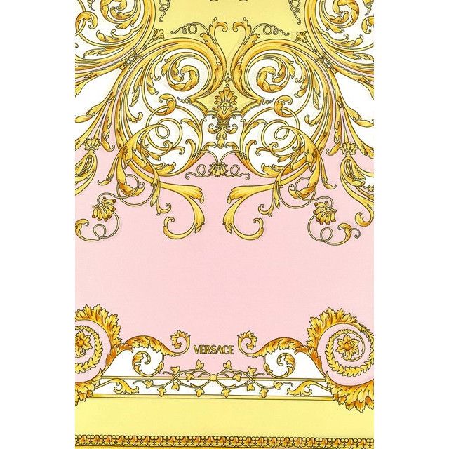 Versace VERSACE Pink Silk Scarf New & Authentic Size ONE SIZE - 2 Thumbnail