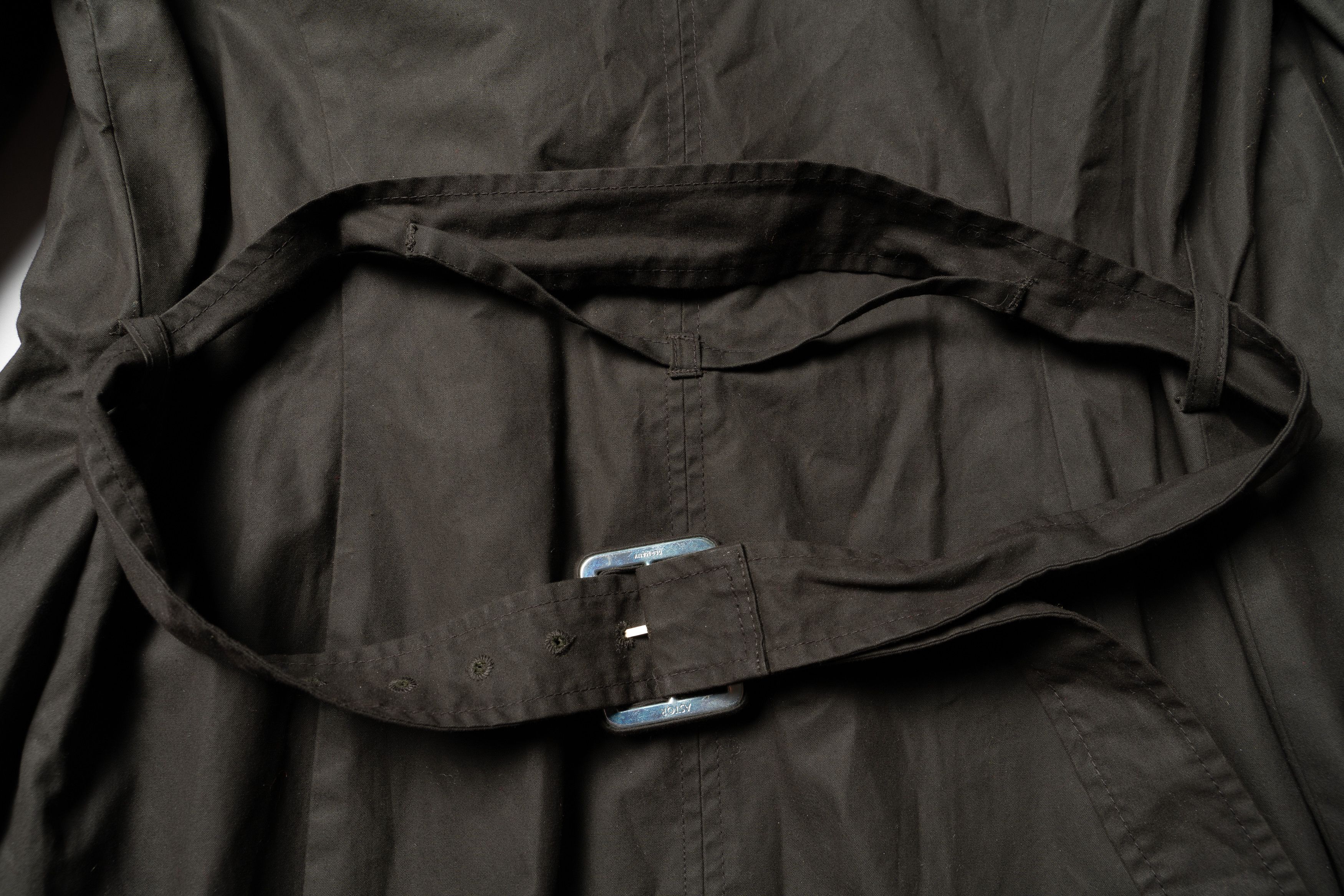 Jigsaw 🔴JIGSAW British Millerain Waxed Cotton Trench Coat Size L / US 10 / IT 46 - 15 Thumbnail