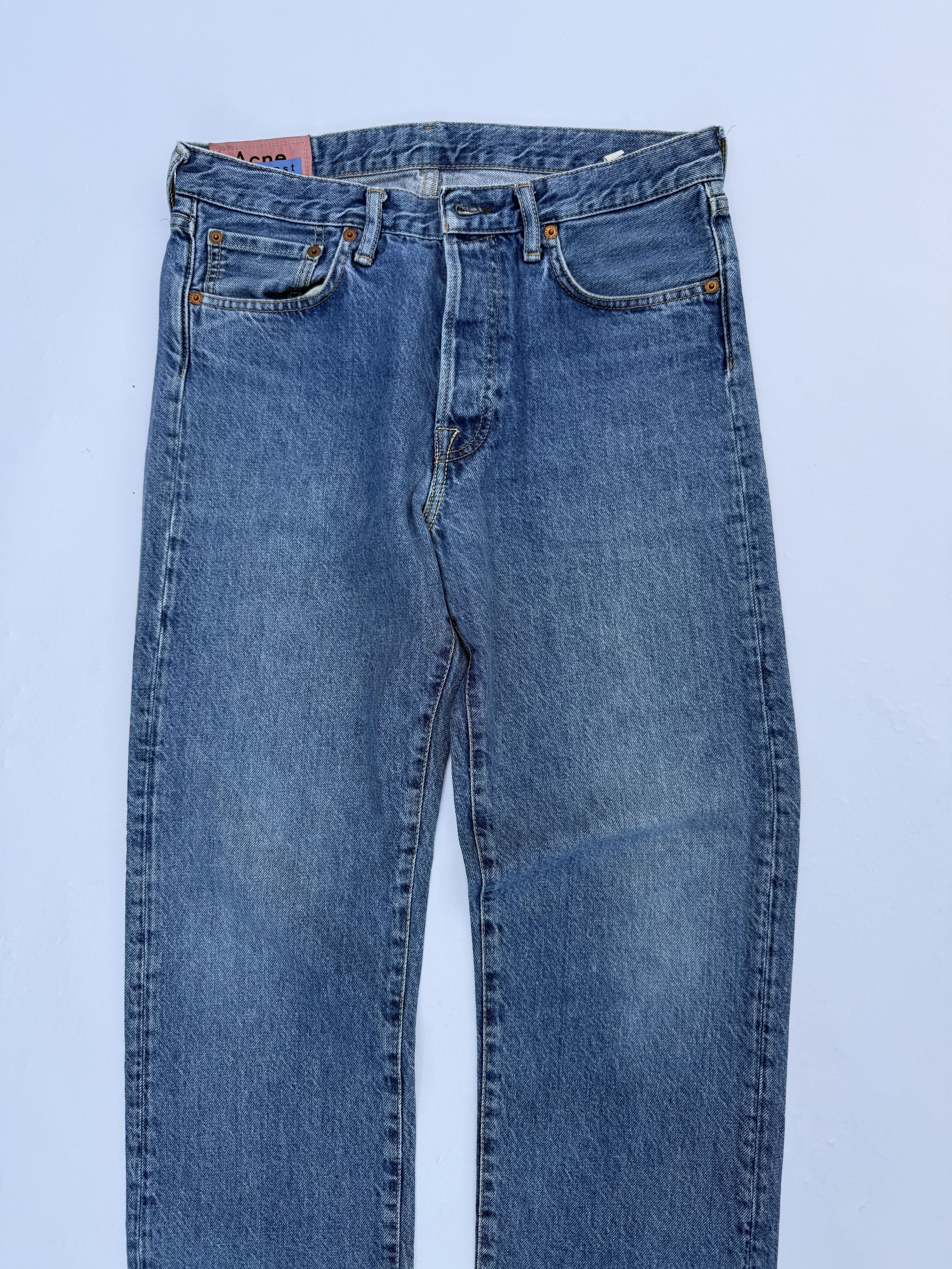 Acne Studios Acne Studios 1996 Regular Fit Jeans in Dark Blue Trash Size US 31 - 3 Thumbnail