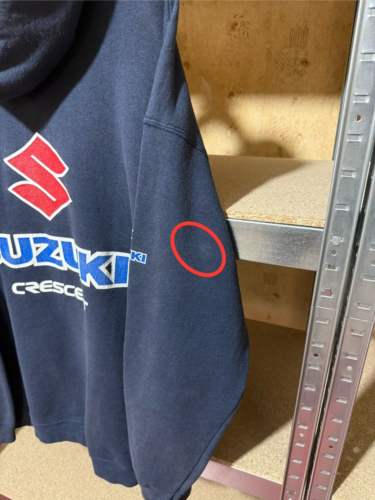 Vintage Vintage 2000’s Suzuki GSX Crescent Racing Moto Hoodie Size US XXL / EU 58 / 5 - 15 Thumbnail