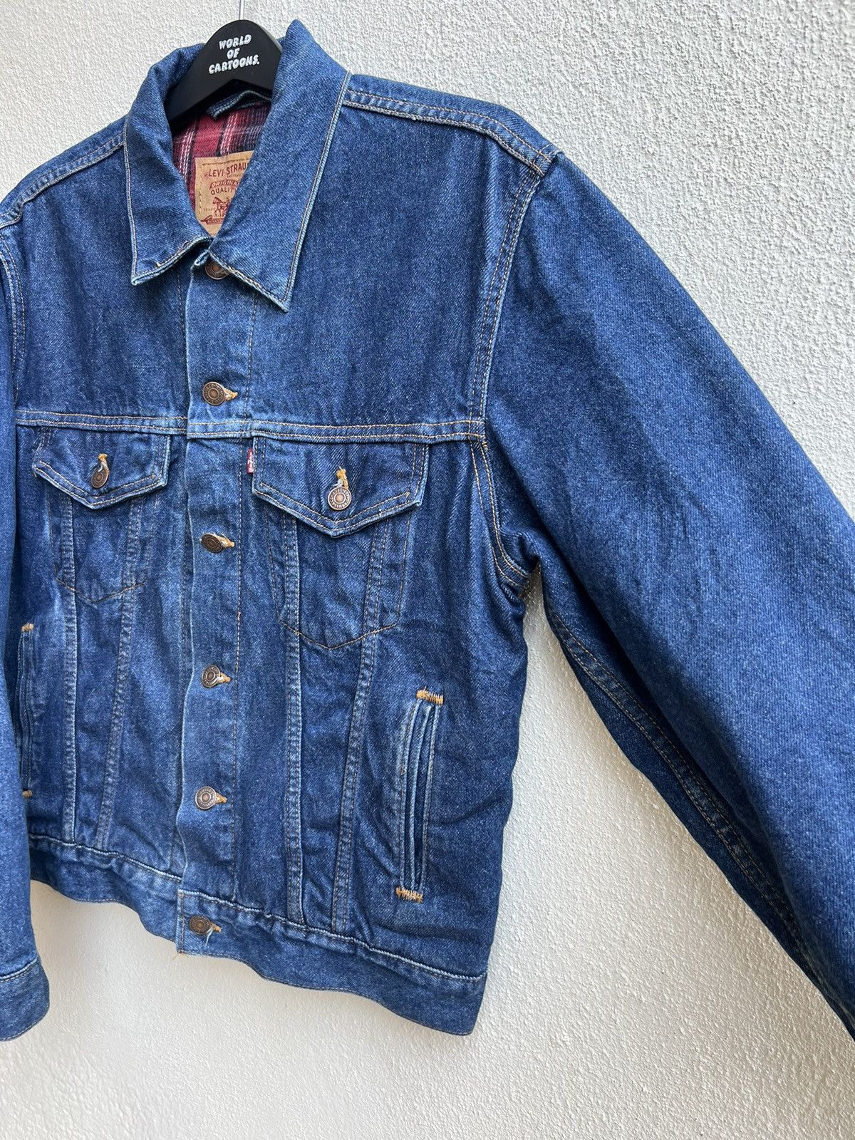 Vintage 90s Levi's 70506 Blanket Denim Trucker Jacket