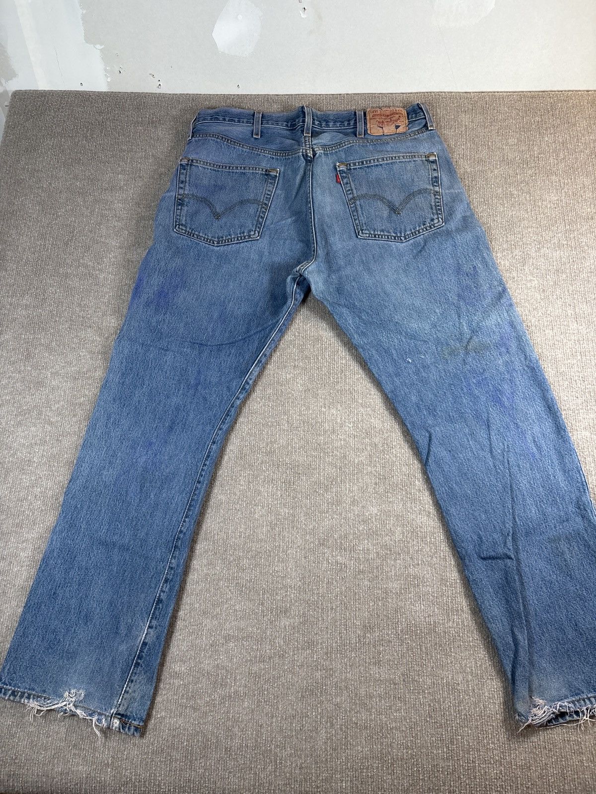 Levi's Levi’s 501 original fit jeans, vintage distressed 0069 I nee Size US 38 / EU 54 - 4 Thumbnail