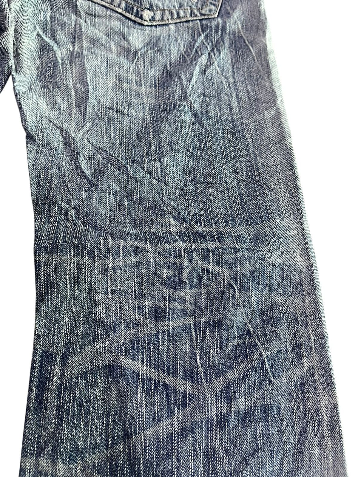 If Six Was Nine × Japanese Brand 🇯🇵 FLARE Y2K EDWIN BLUE TRIP 503 DENIM JEANS Size US 32 / EU 48 - 15 Thumbnail