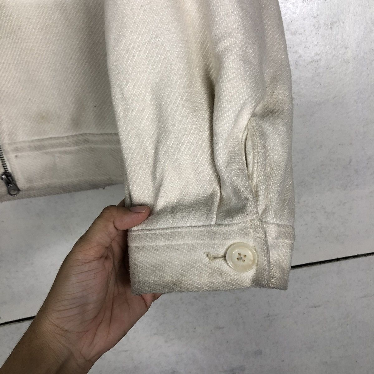 Japanese Brand × Vintage 📌VINTAGE CROPPED WOOL BIKER JACKET GU Size US M / EU 48-50 / 2 - 16 Thumbnail