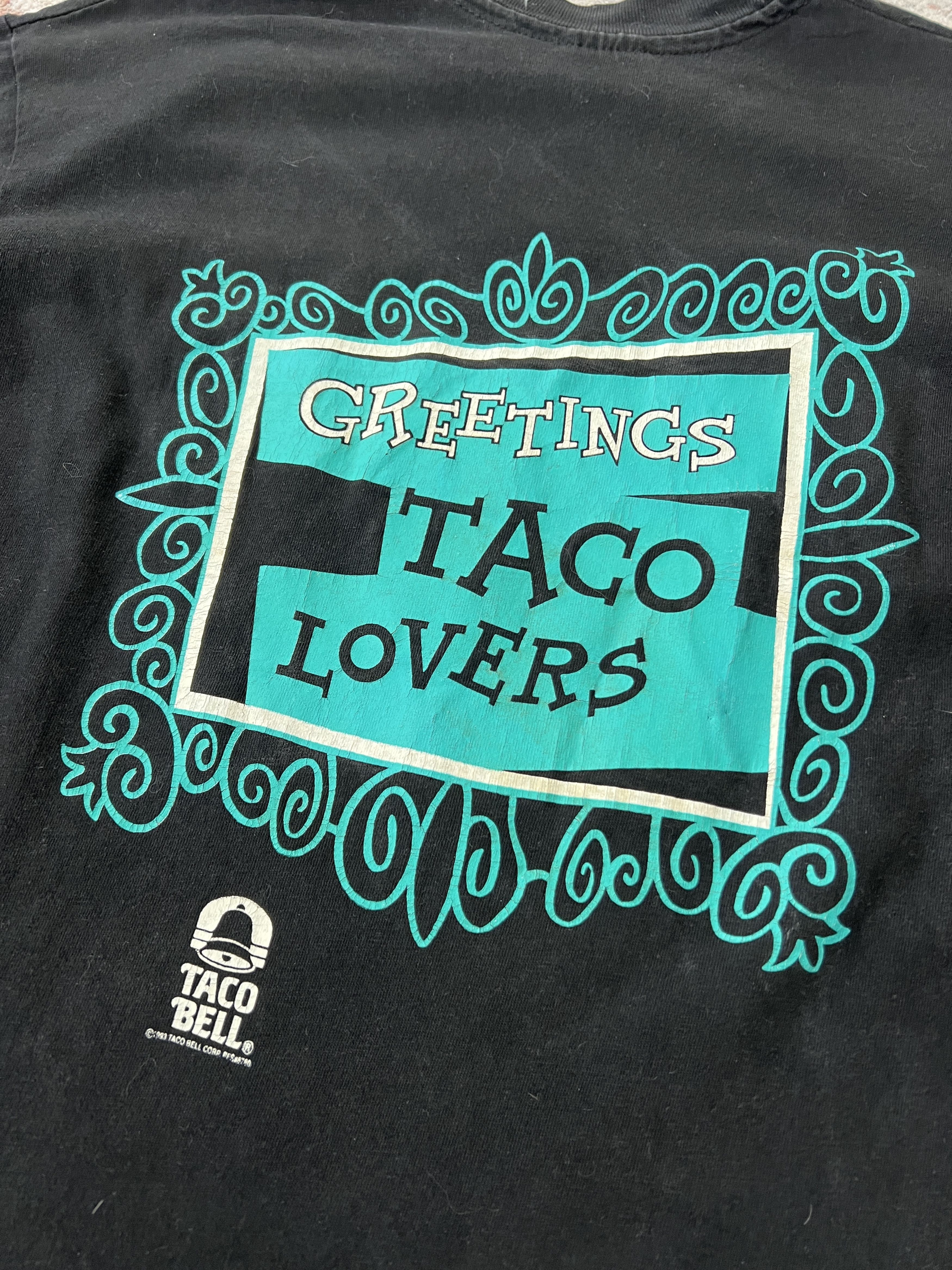 Hanes 1991 Greetings Taco Lovers Vintage Tee Size US L / EU 52-54 / 3 - 9 Thumbnail