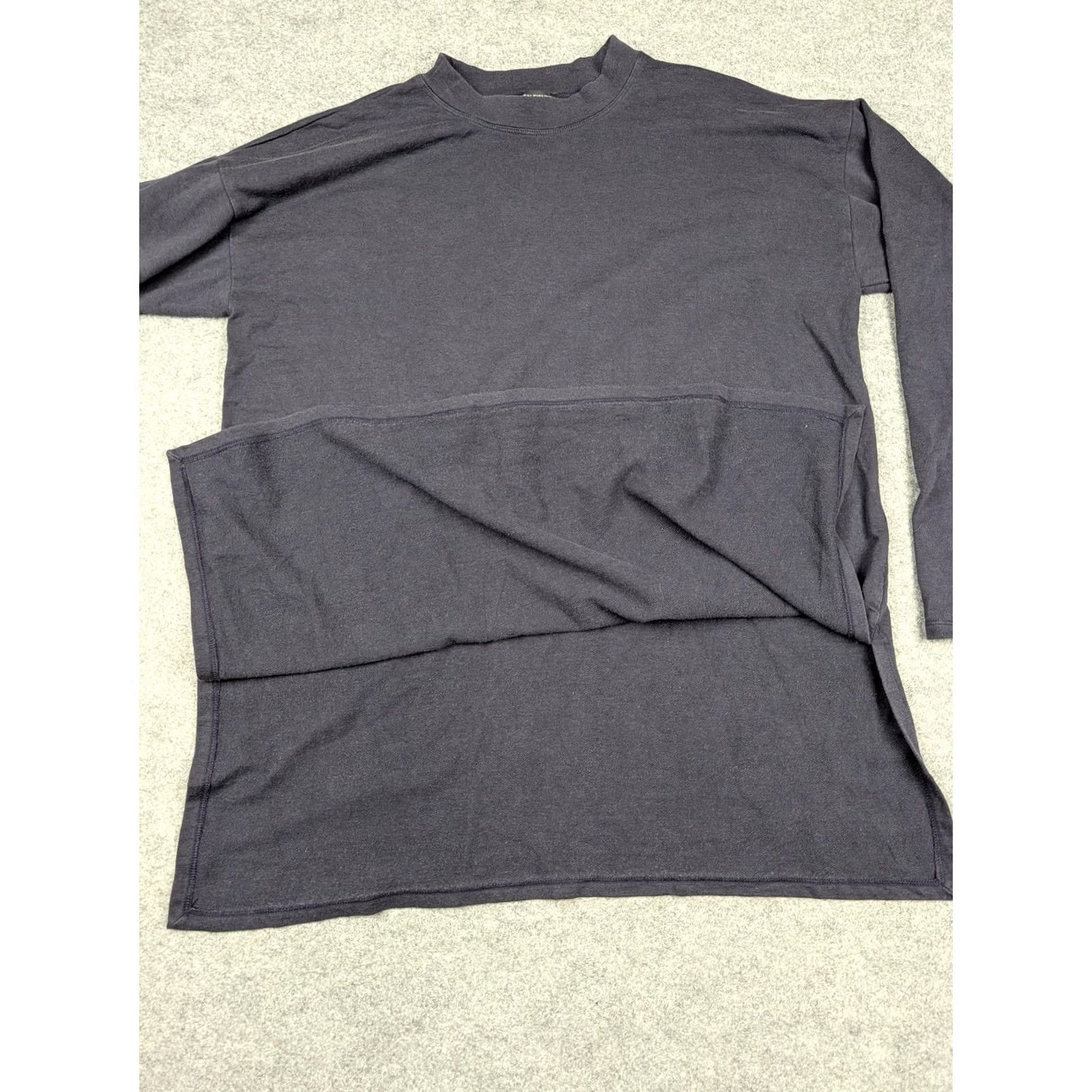 Eileen Fisher Eileen Fisher Shirt Womens Small Blue Tencel Tunic Long Sleeve Jersey Knit Top Size S / US 4 / IT 40 - 2 Thumbnail