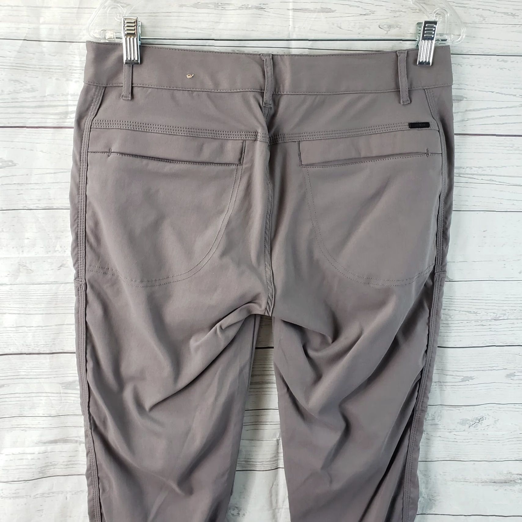 Prana Prana Womens Jogger Pants Sz 8 Gray Sky Cannon Mid Rise Cargo Pockets Fashion Pants Women Wide-Coverage Casual Pants Size 30" / US 8 / IT 44 - 4 Thumbnail
