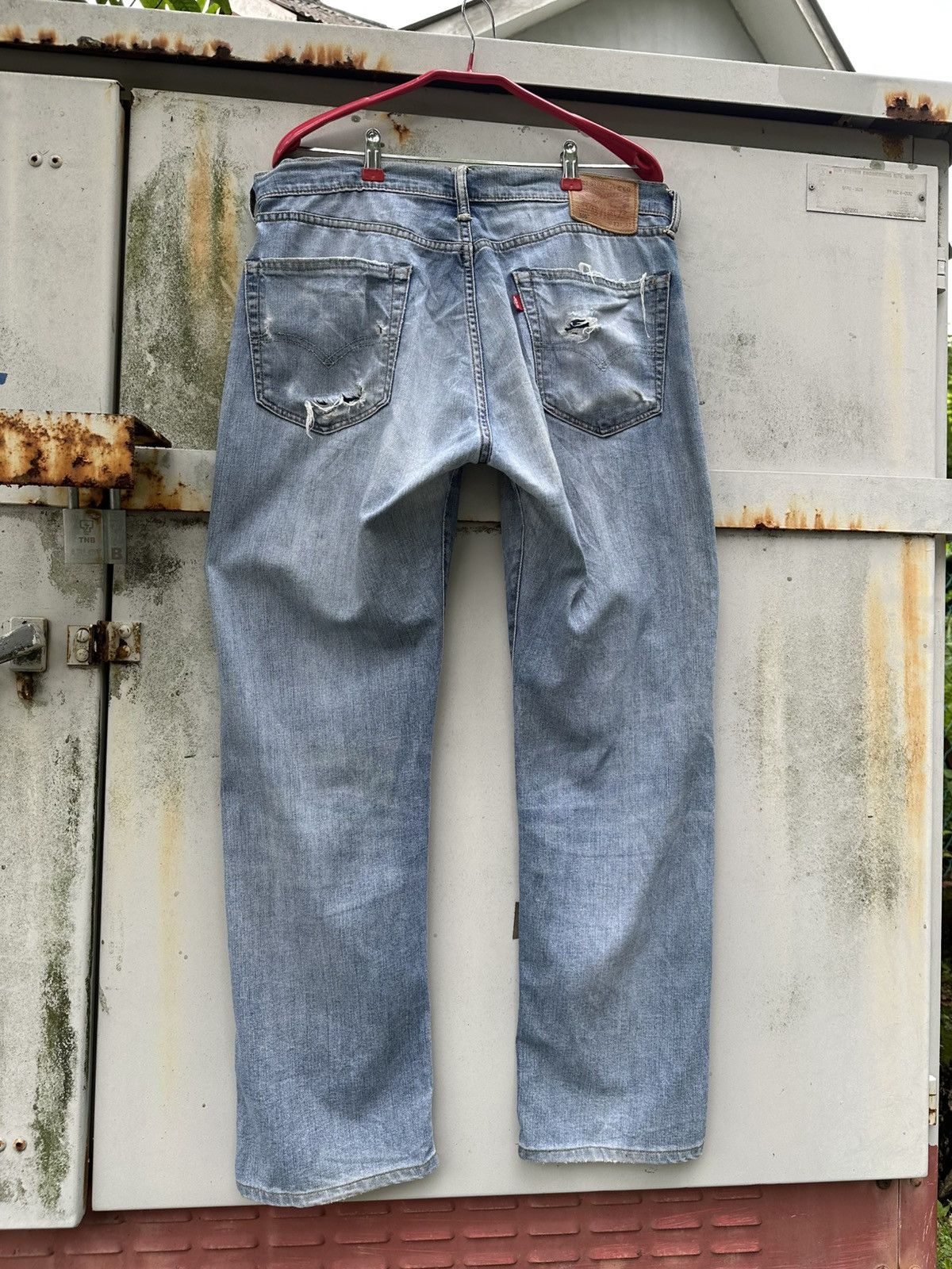 Levi's Vintage Clothing 👹Vintage Levis 505 THRASHED Pocket Baggy Jeans Size US 34 / EU 50 - 8 Thumbnail