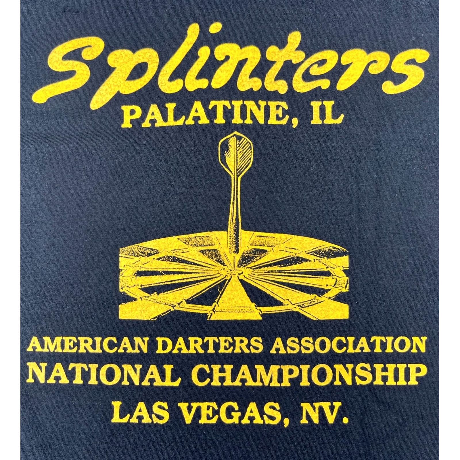 Gildan VINTAGE Gildan Polo Shirt Polo XL Black American Darters Association Splinters Sports Club Sz XL Mens Vintage Polo Shirt Size US XL / EU 56 / 4 - 4 Thumbnail