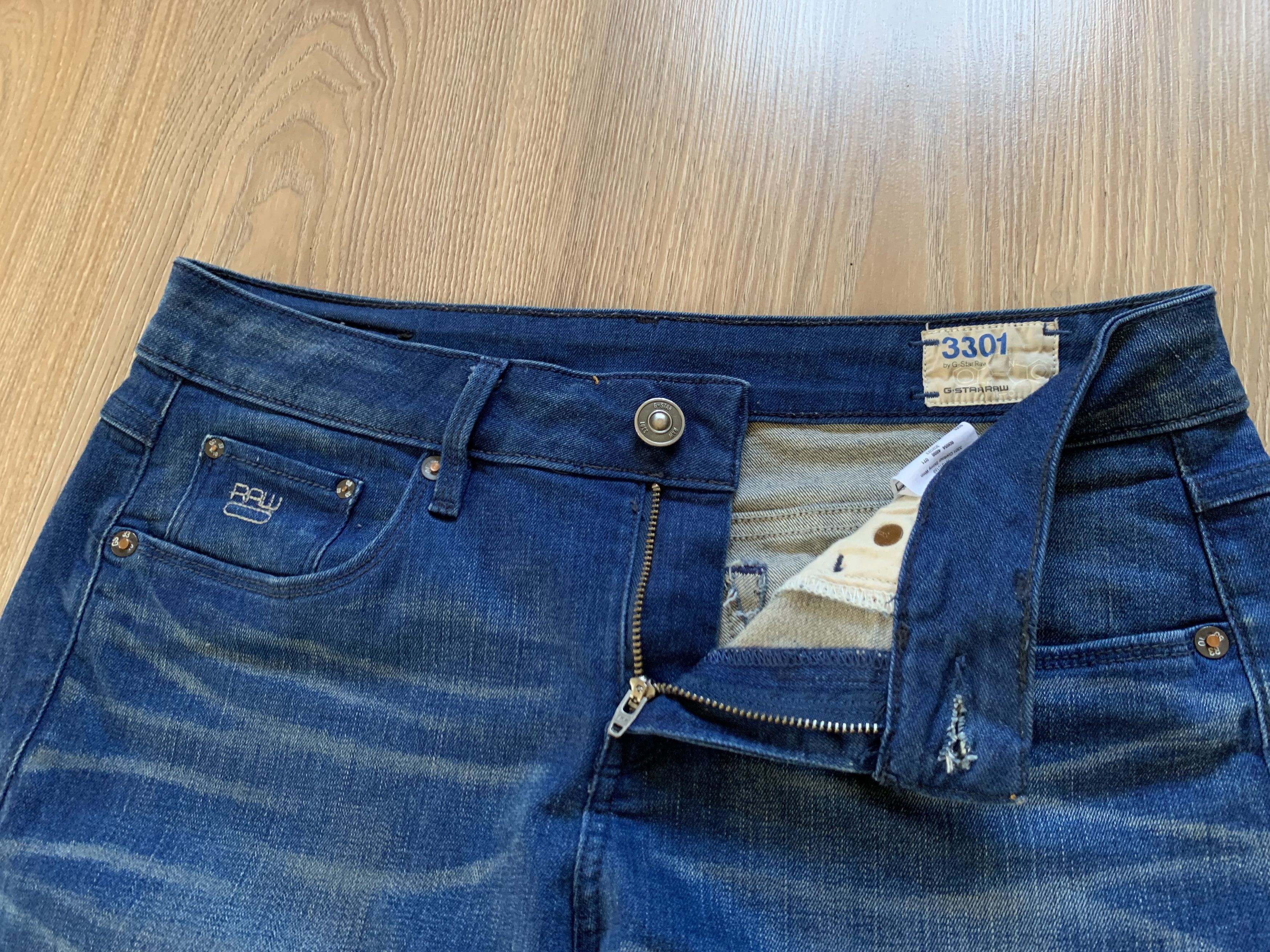 Denime × G-Star G-Star Raw 3301 Contour Skinny Jeans Size 31" - 5 Thumbnail