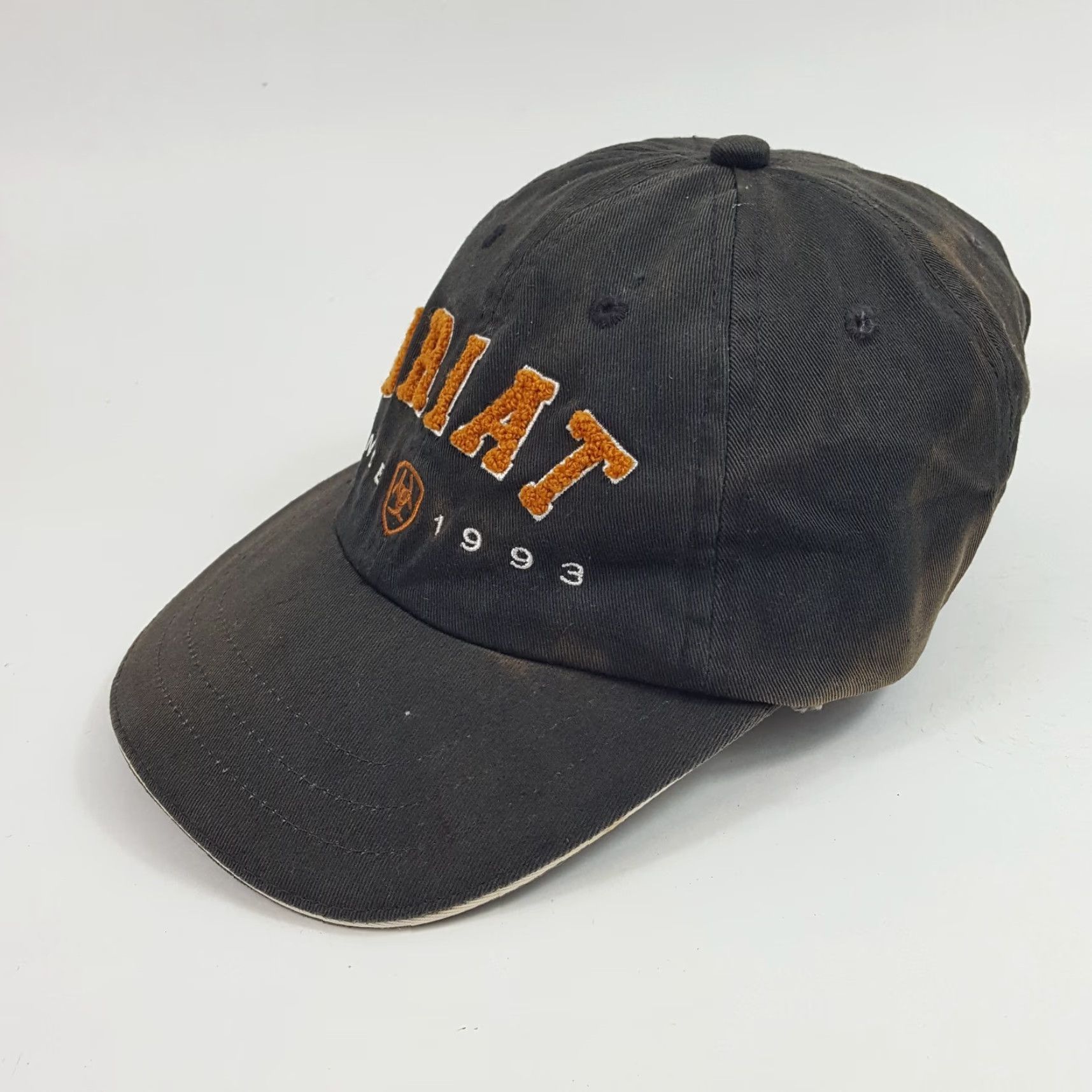 Ariat Ariat Baseball Cap Hat Black Vintage Western Workwear Adjustable Grunge Retro 90s 00s Y2K Mens Cap Size ONE SIZE - 3 Thumbnail