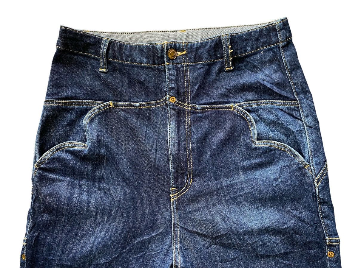 Issey Miyake × Japanese Brand × mercibeaucoup Rare Mercibeaucop Issey Miyake Drop Crotch Denim Pants Size US 30 / EU 46 - 3 Thumbnail