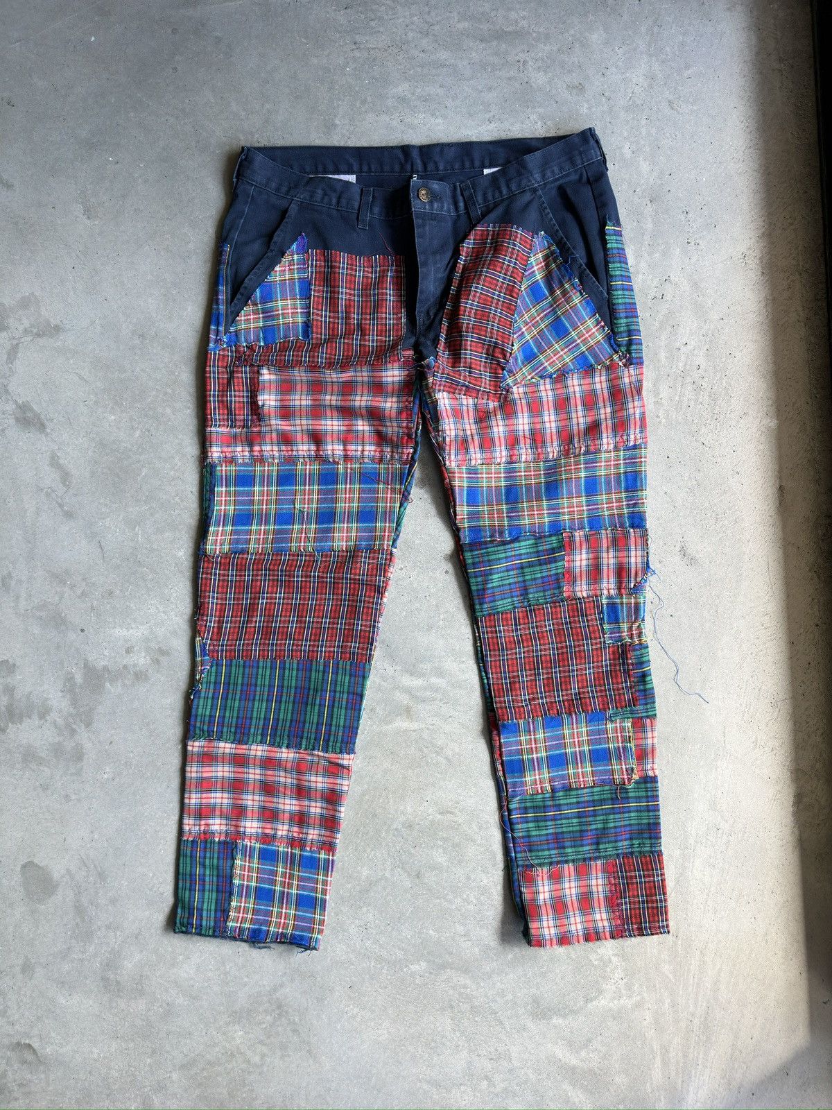 Japanese Brand × Vintage Patchwork Pant Size US 32 / EU 48 - 4 Thumbnail