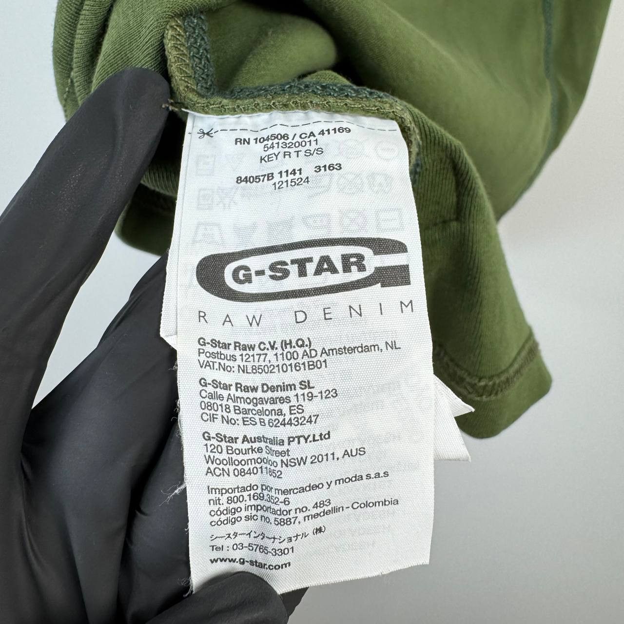 G-Star G-Star RAW Graphic Logo T-Shirt Green Blue Mens Size XL Size US XL / EU 56 / 4 - 8 Thumbnail