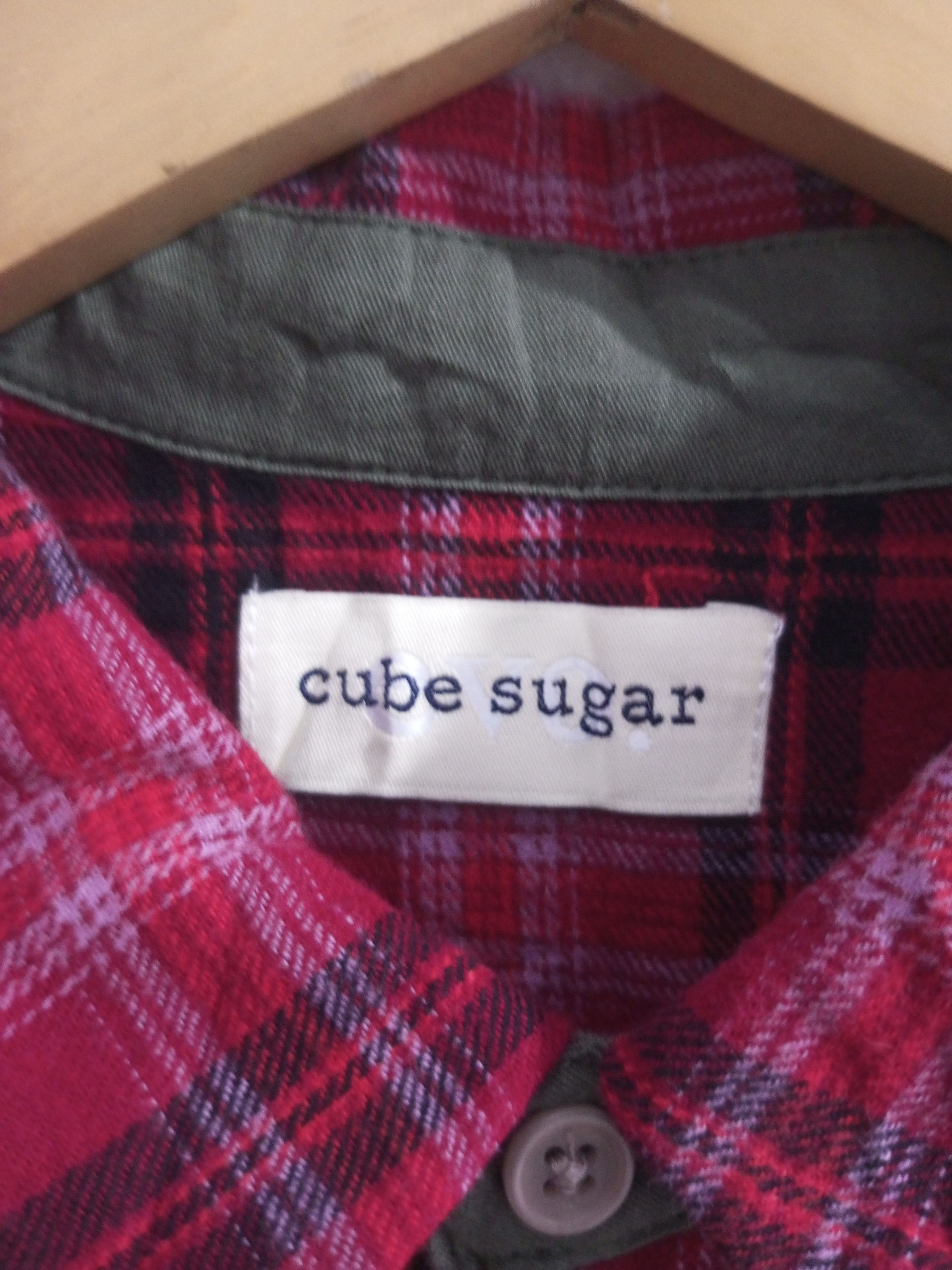 20471120 Cube sugar evo two colour flanel shirt Size US XL / EU 56 / 4 - 7 Thumbnail