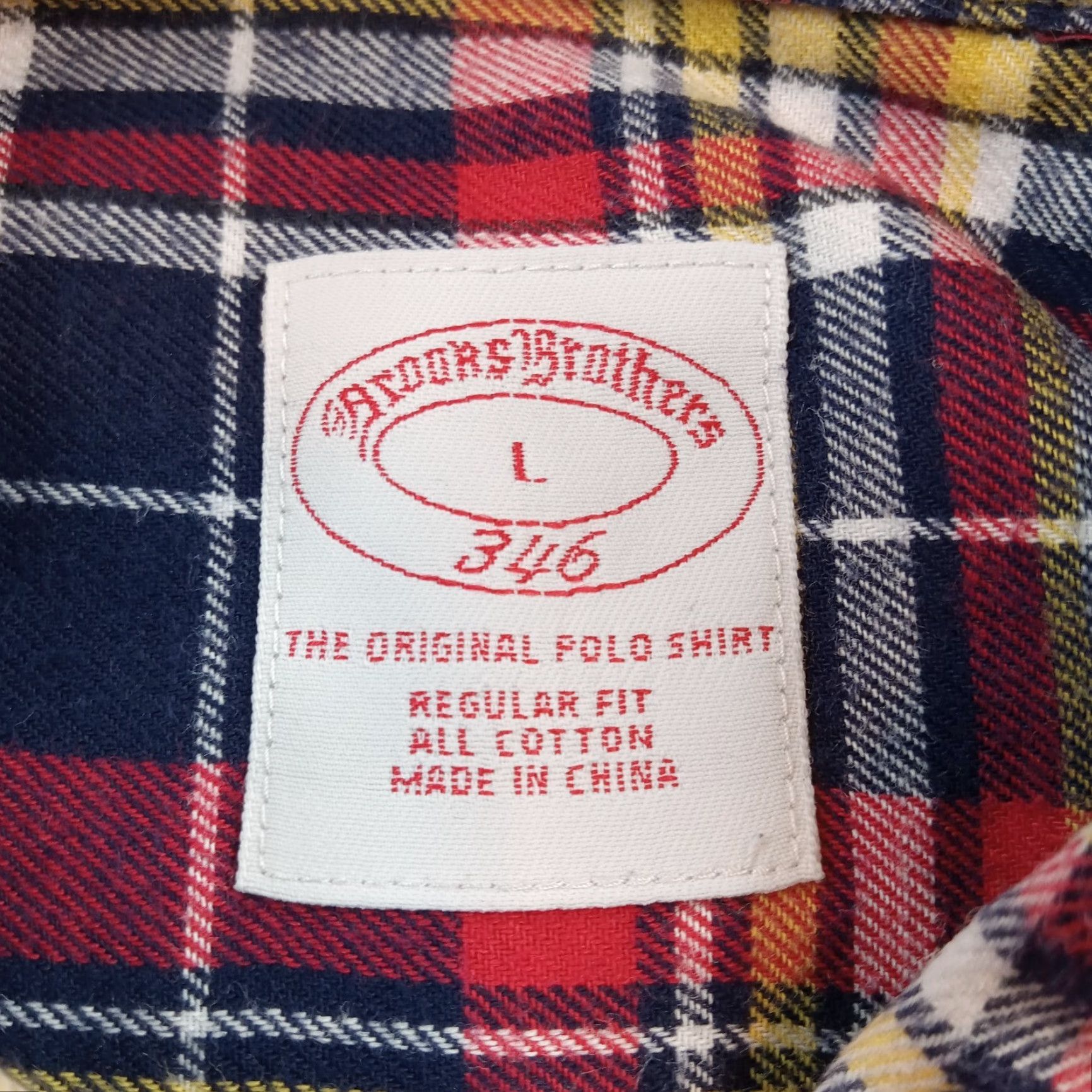 Brooks Brothers Brooks Brothers Flannel Shirt Mens Large Blue Plaid Button Up Long Sleeve Cotton Size US L / EU 52-54 / 3 - 6 Thumbnail