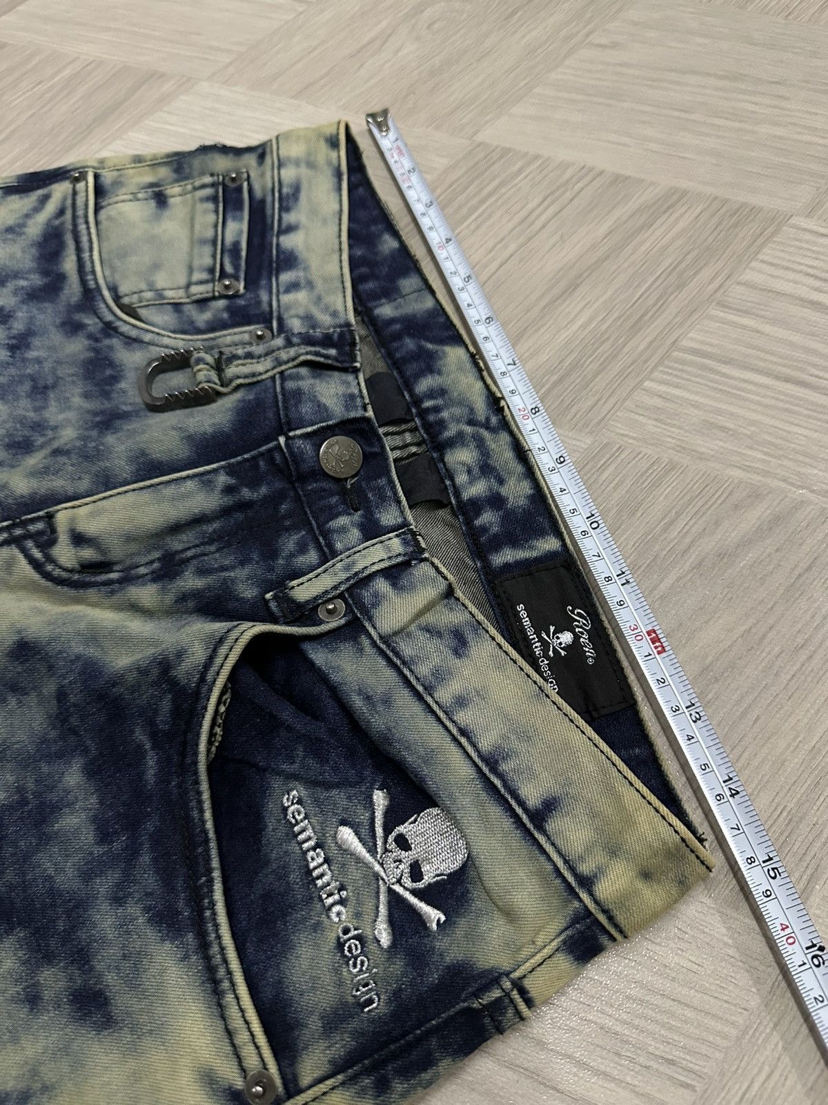 Mastermind Japan × Roen Roen Japan x Semantic Acid Wash Distressed Style Denim Pant Size US 29 - 16 Thumbnail