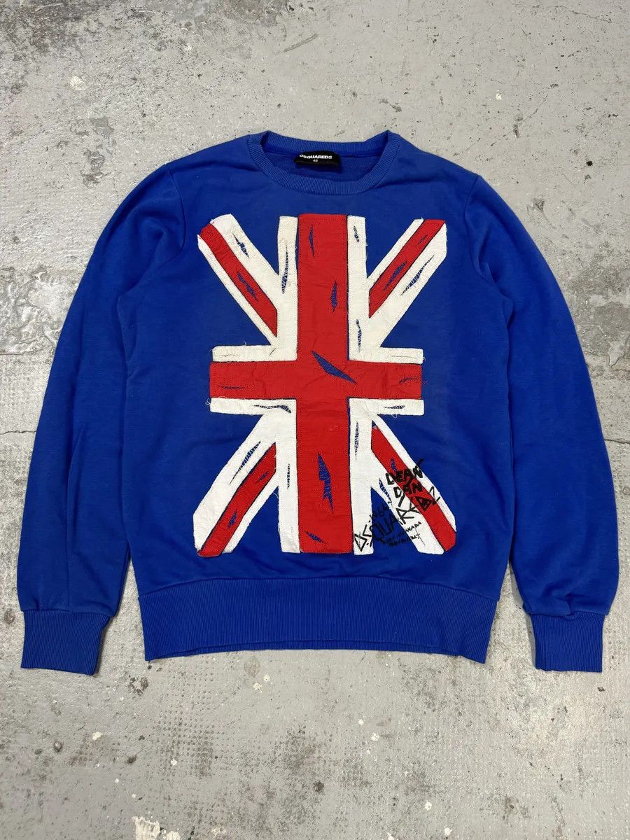 Dsquared2 AW2015 Dsquared2 UK Flag Blue Sweater Size US S / EU 44-46 / 1 - 1 Thumbnail