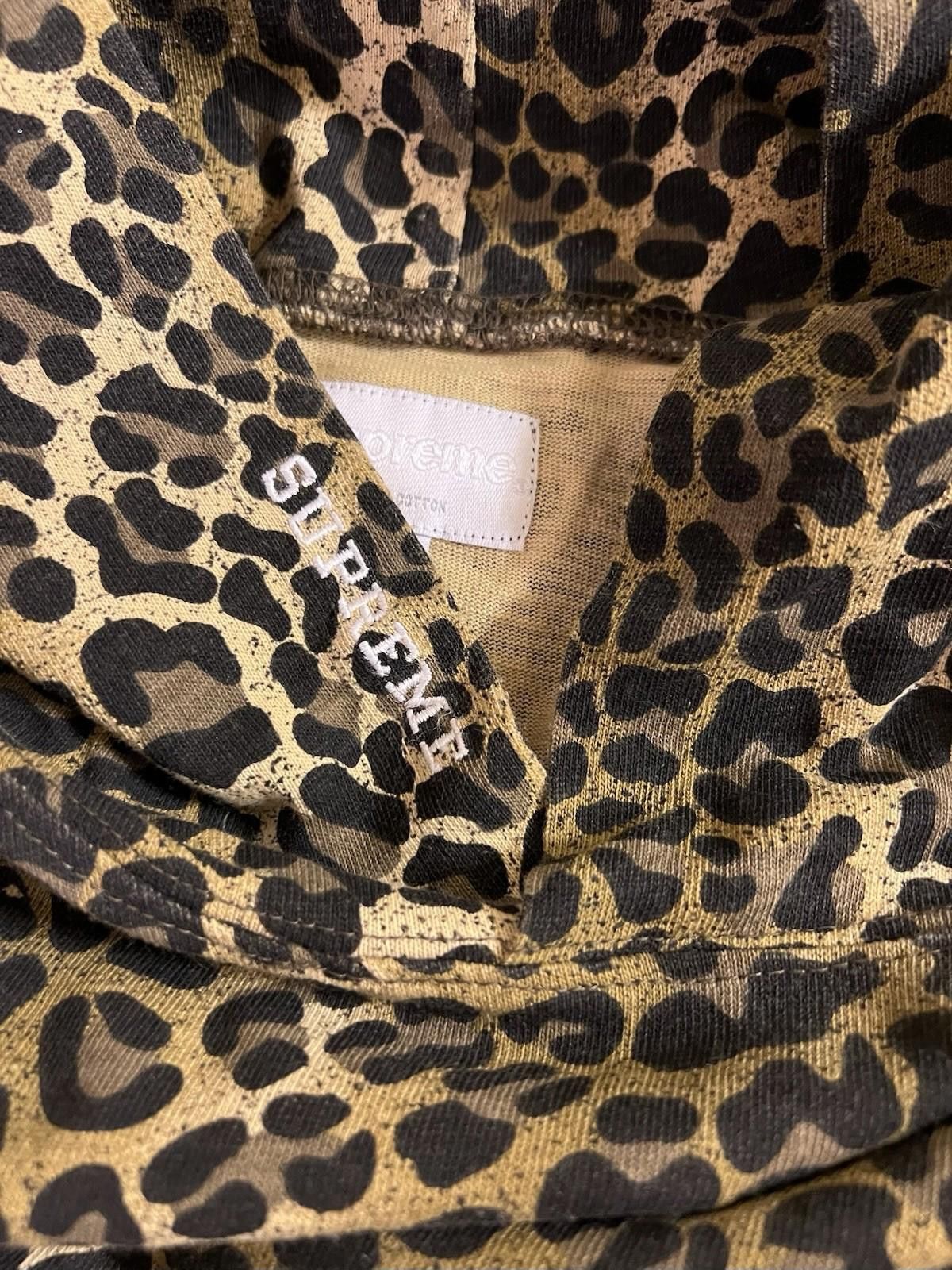 Supreme Supreme Silver Label 100% Cotton Thin Hoodie Leopard L Size US L / EU 52-54 / 3 - 8 Thumbnail