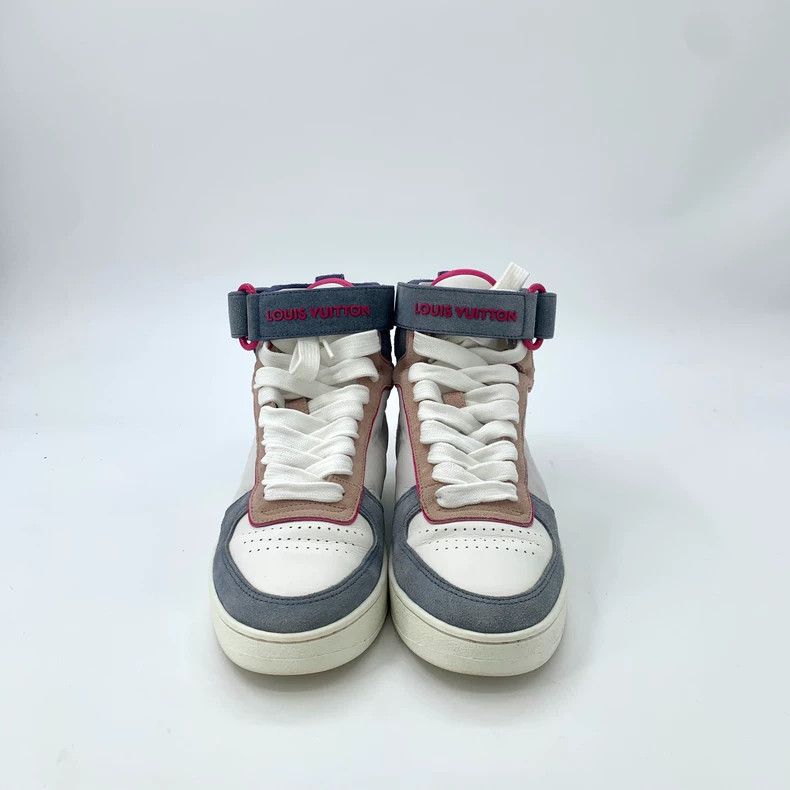Louis Vuitton Louis Vuitton Color-block logo letter lace-up high-tops sh Size US 5.5 / IT 35.5 - 3 Thumbnail
