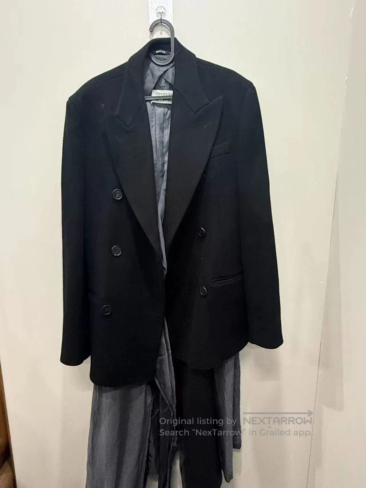 Maison Margiela Maison Margiela Black Wool Coat. Size US XXS / EU 40 - 1 Thumbnail