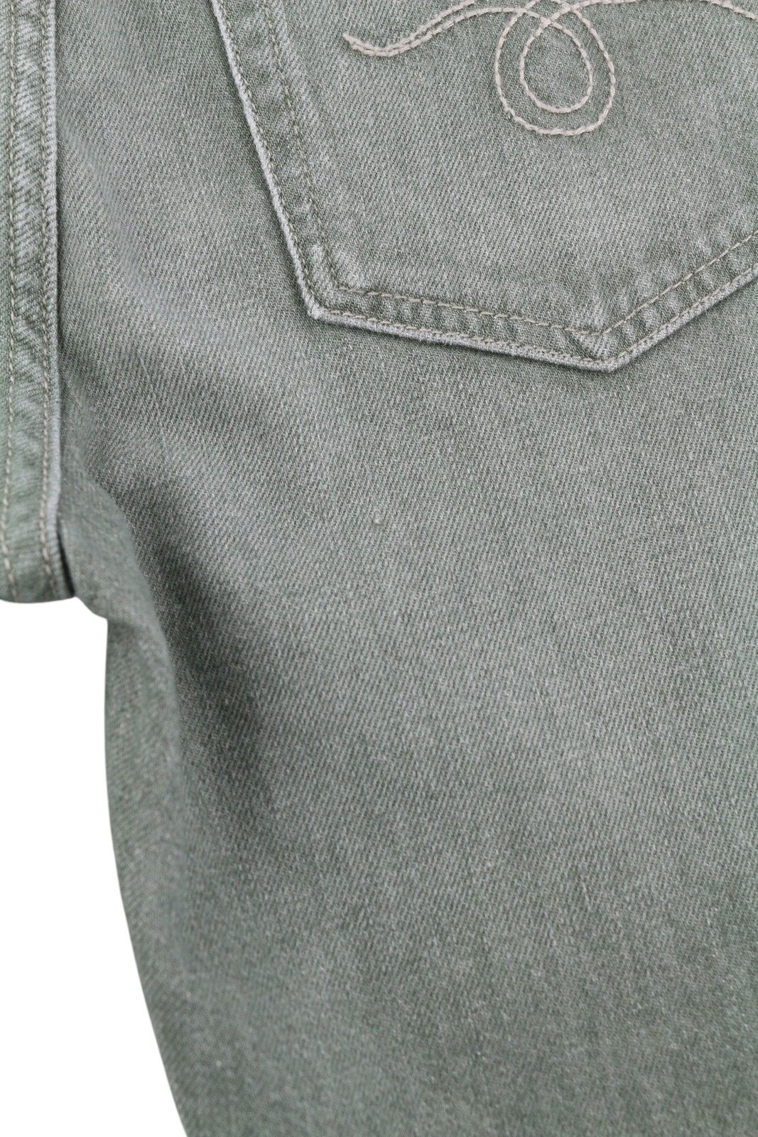 R13 BOY STRAIGHT 30 Cropped Army Green Stretch 84482 Size 30" / US 8 / IT 44 - 13 Thumbnail