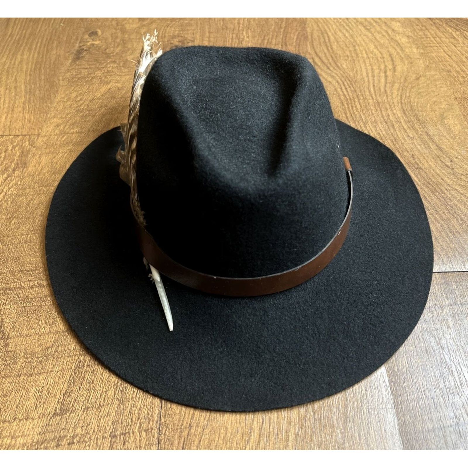 Vintage VINTAGE Dorfman Pacific Hat Fedora Black Pure Wool Felt USA Mens Size Large Size ONE SIZE - 4 Thumbnail