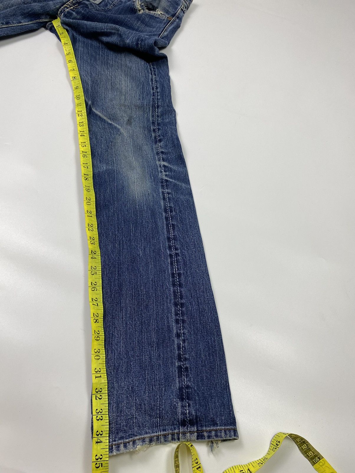 Eternal × Jean × Toyo Enterprises size 28x34 vintage 90s eternal selvedge japan distress jeans Size US 28 / EU 44 - 14 Thumbnail