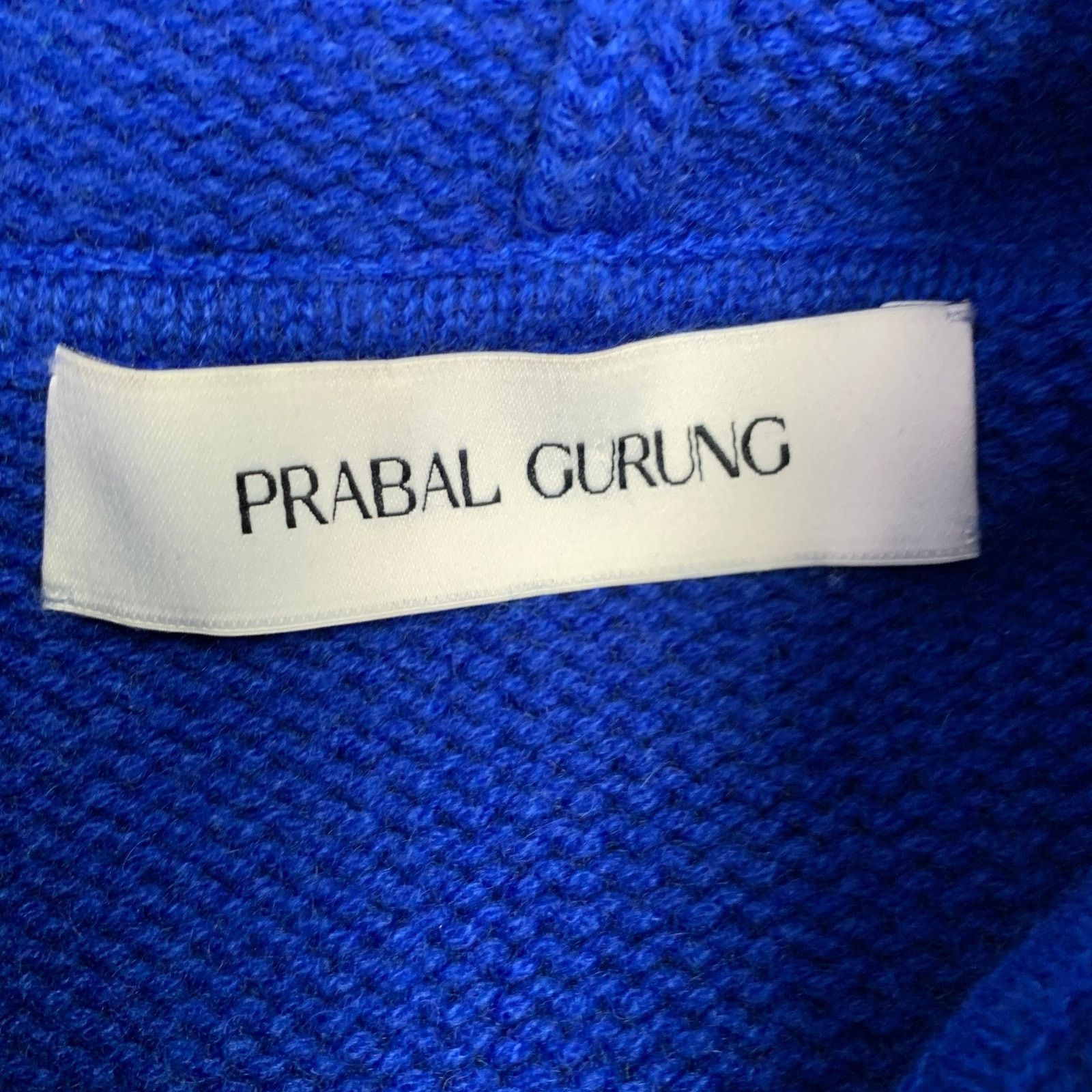 Prabal Gurung PRABAL GURUNG XL Yellow Blue Dyed Cashmere Hooded Sweater Size US XL / EU 56 / 4 - 6 Thumbnail