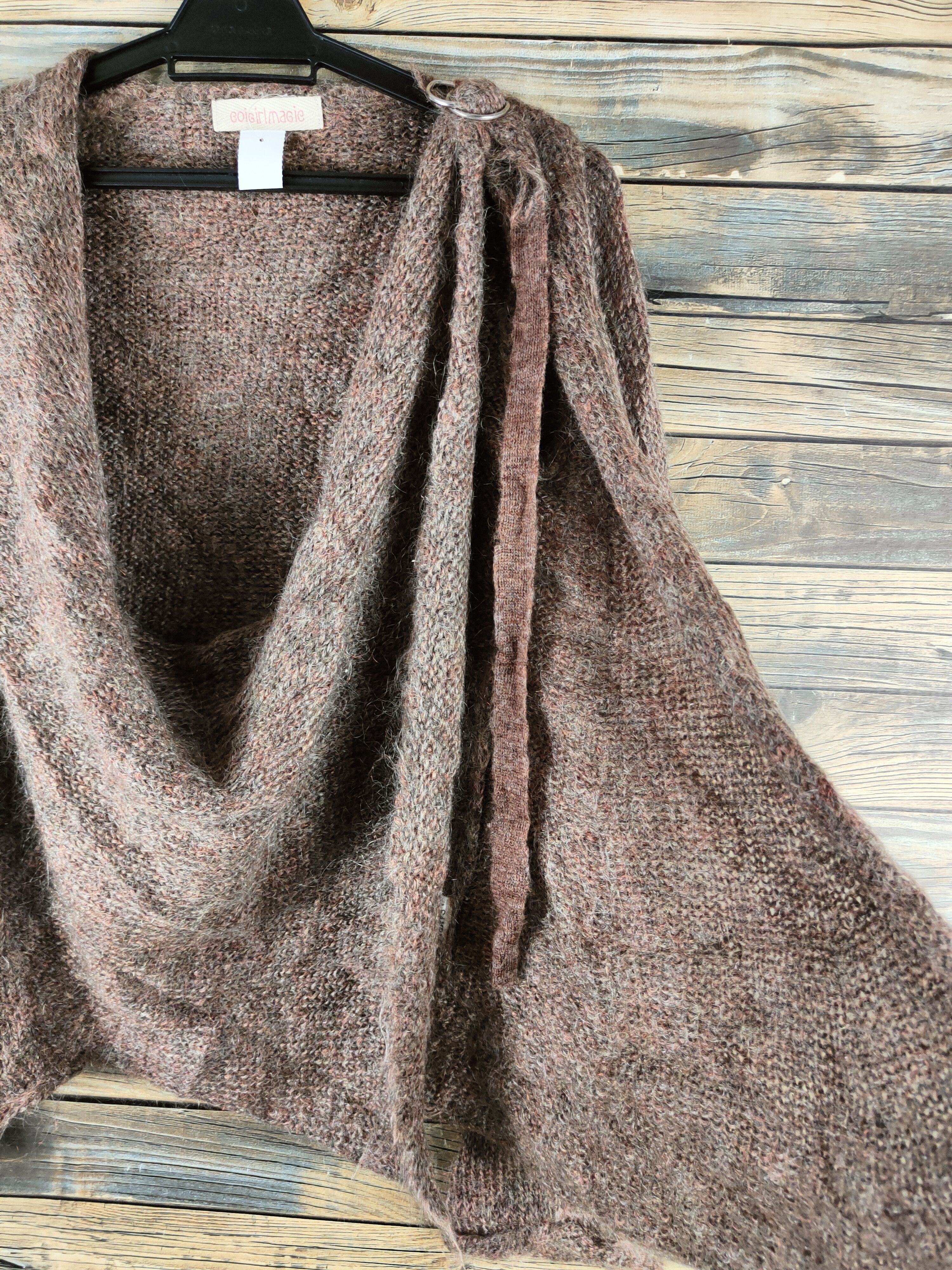 Japanese Brand DL Coigirl Magie Brown Knitwear Cardigans #46-437 Size S / US 4 / IT 40 - 5 Thumbnail