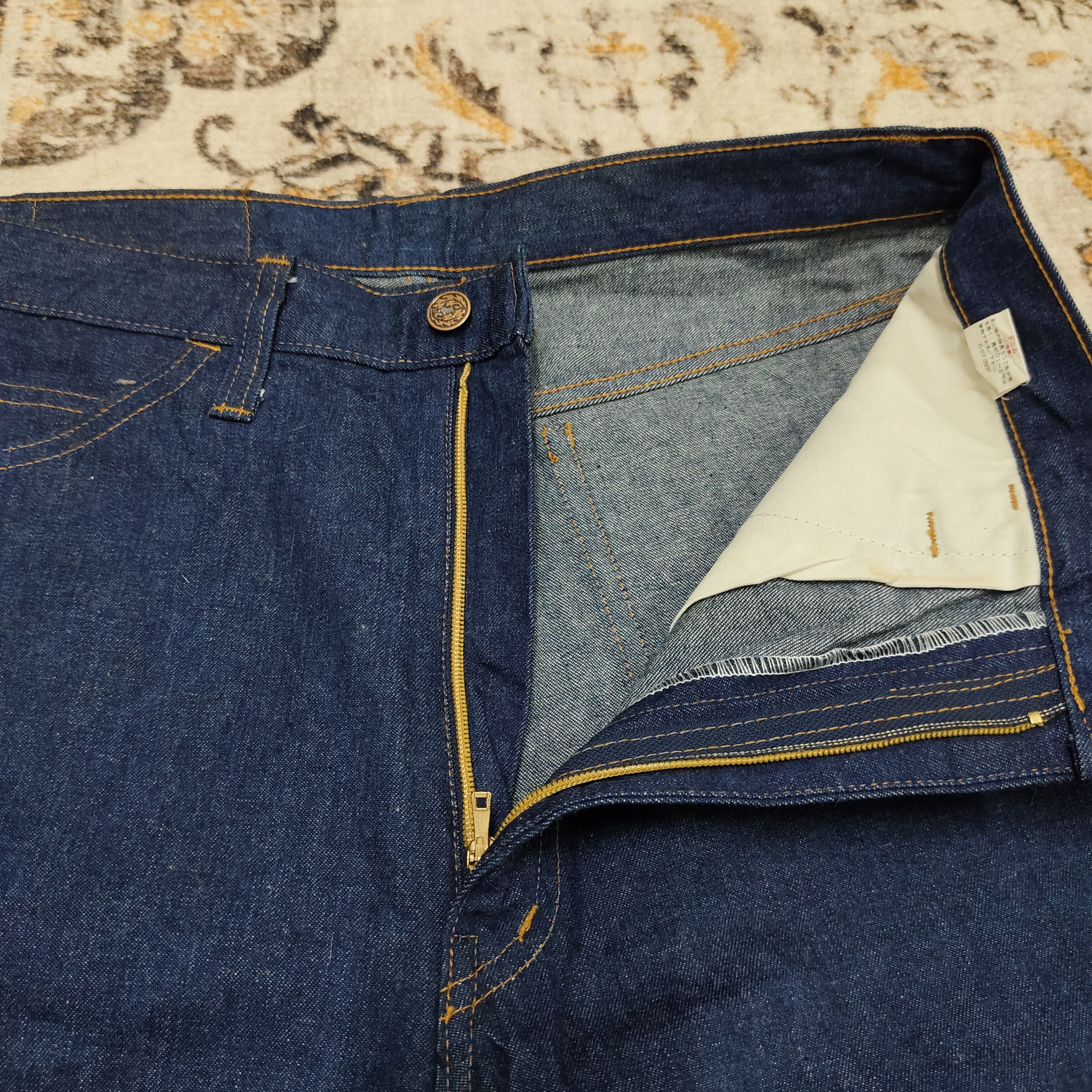Japanese Brand Vintage 70s YKK Flare Denim Jean Size US 31 - 4 Thumbnail