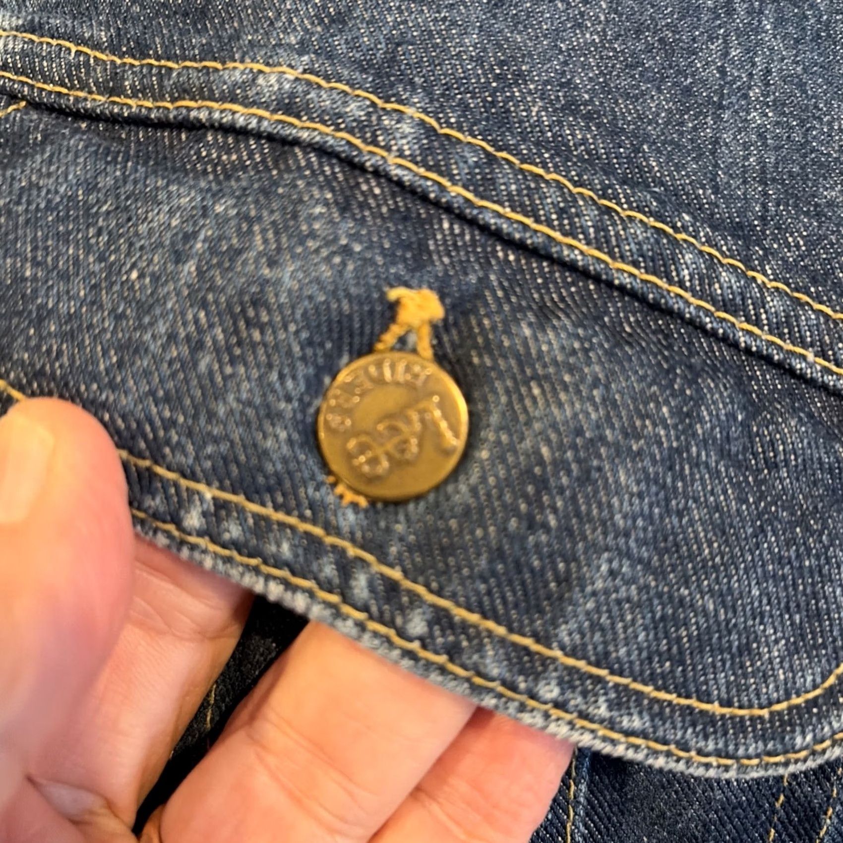 Lee VINTAGE Lee Riders Denim Jacket 44 Regular Men Union Made in USA Size US S / EU 44-46 / 1 - 4 Thumbnail