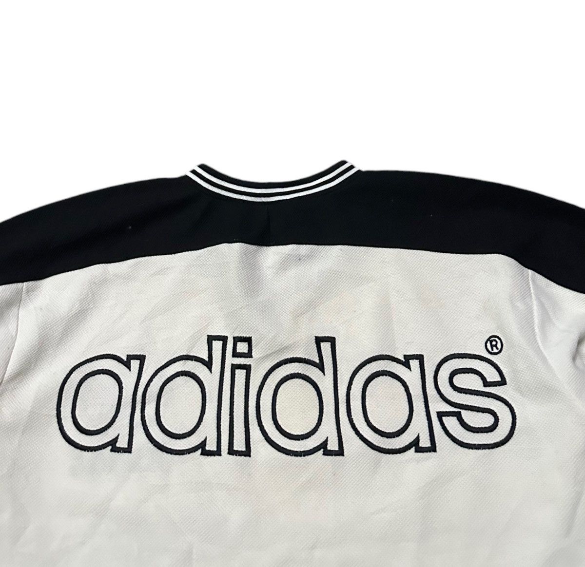Vintage Vintage 90s Adidas big logo rap tee Size US M / EU 48-50 / 2 - 7 Thumbnail