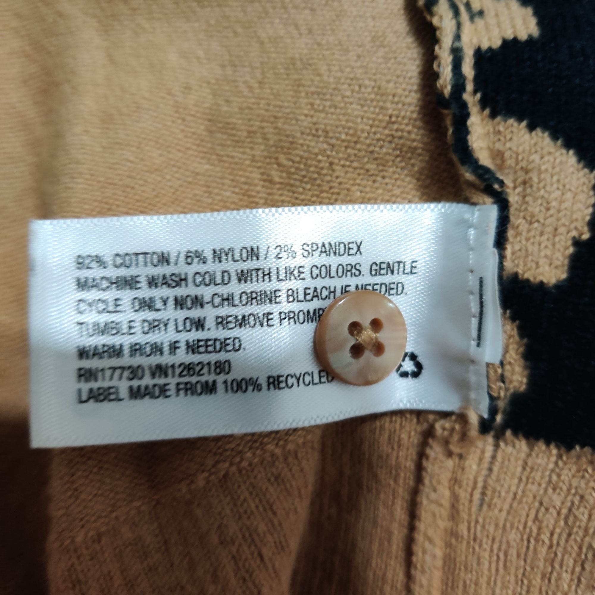 Merona Merona M Cardigan Tan Button Front Leopard Animal Print Swea Size M / US 6-8 / IT 42-44 - 8 Thumbnail