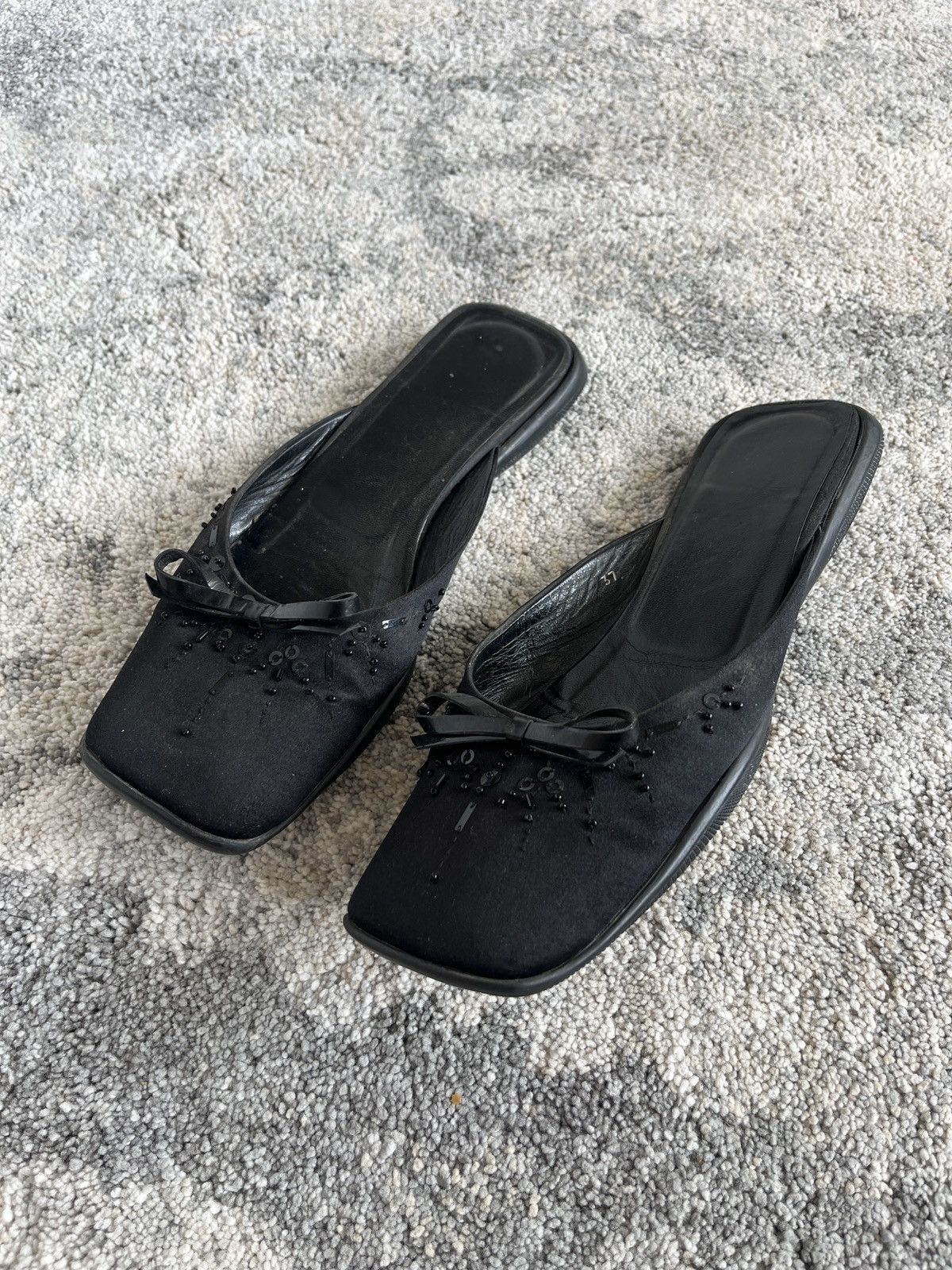 Prada Prada 1999 silk mules Size US 7 / IT 37 - 1 Thumbnail