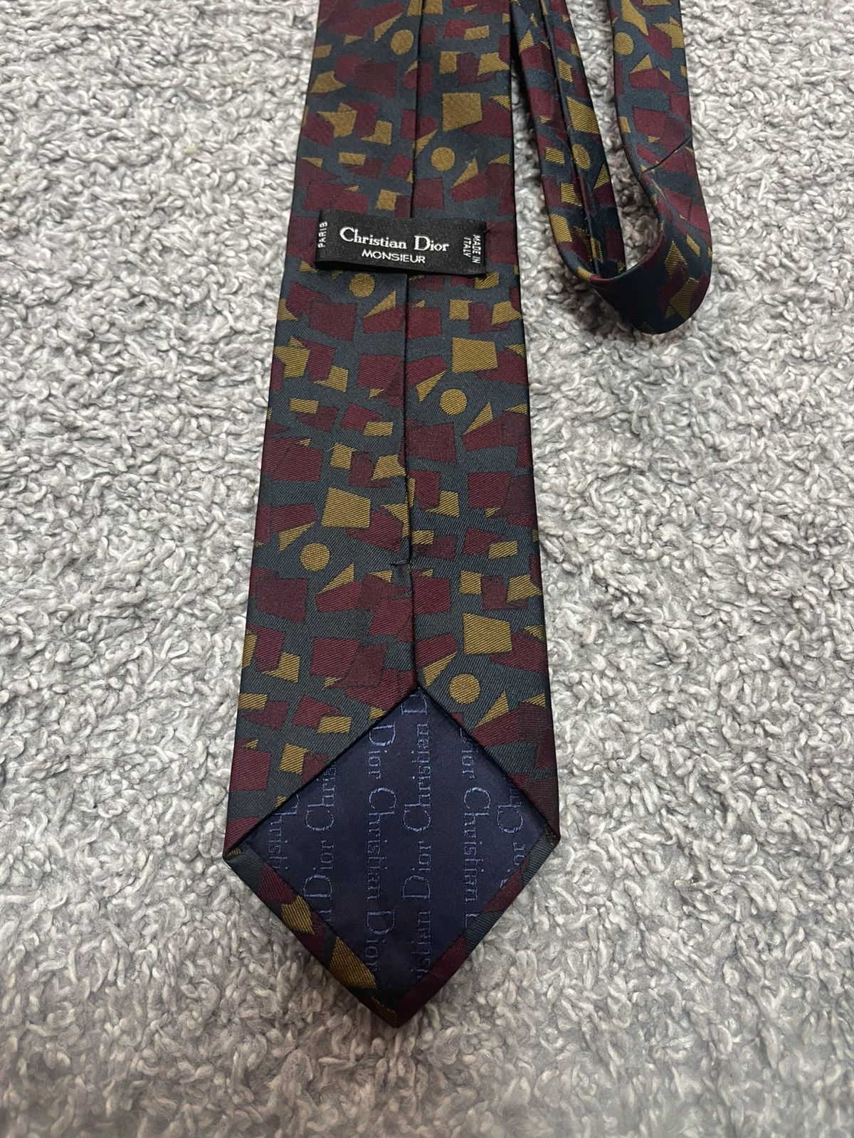 Christian Dior Monsieur Christian Dior Monsieur Vintage Abstract Tie Size ONE SIZE - 2 Thumbnail