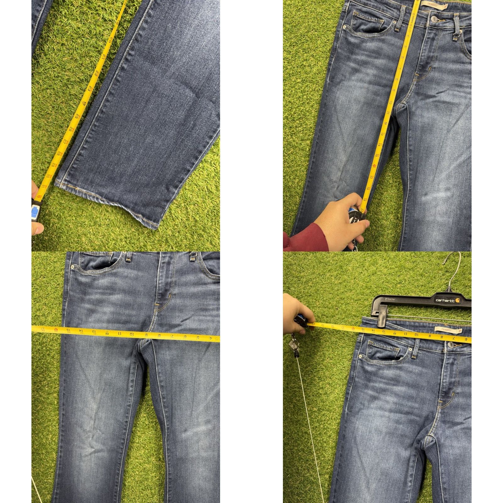 Levi's Levi's 715 Jeans Womens 30x32 Bootcut Dark Wash Denim Stretch Blue Levi's 700 Series Womens Jeans Size 30" / US 8 / IT 44 - 8 Thumbnail