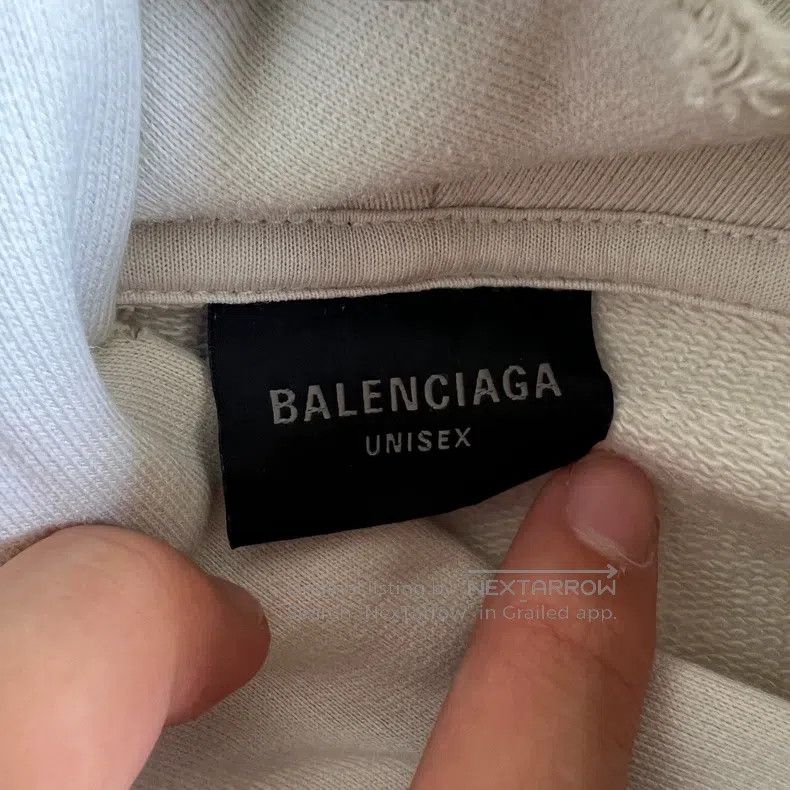 Balenciaga Balenciaga Apple Hoodie Beige Size US S / EU 44-46 / 1 - 3 Thumbnail
