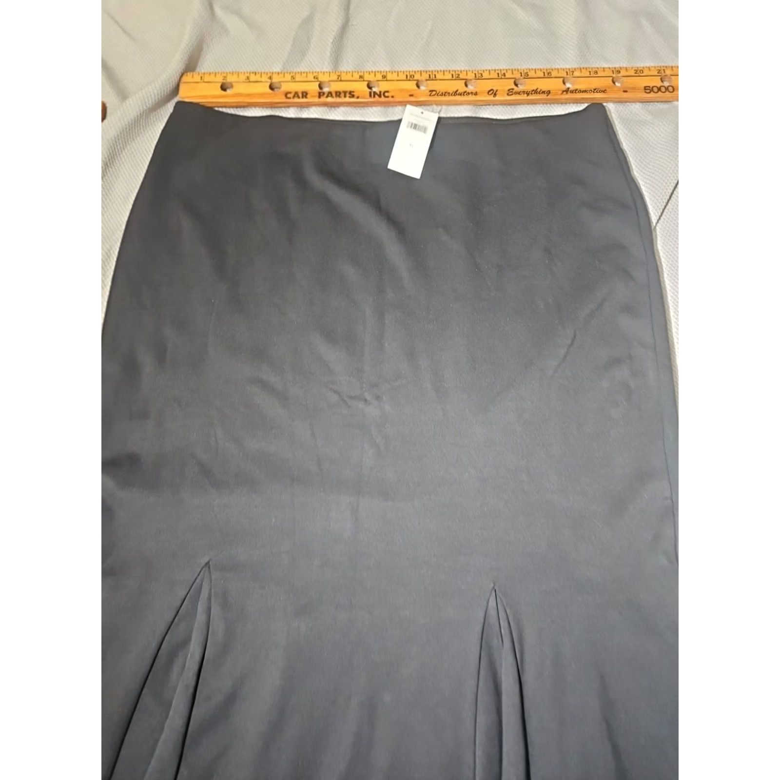 Banana Republic VINTAGE Banana Republic Skirt Womens XL Black Fluted Hem Flare Flutter Pull On Size 40" / US 18 - 7 Thumbnail