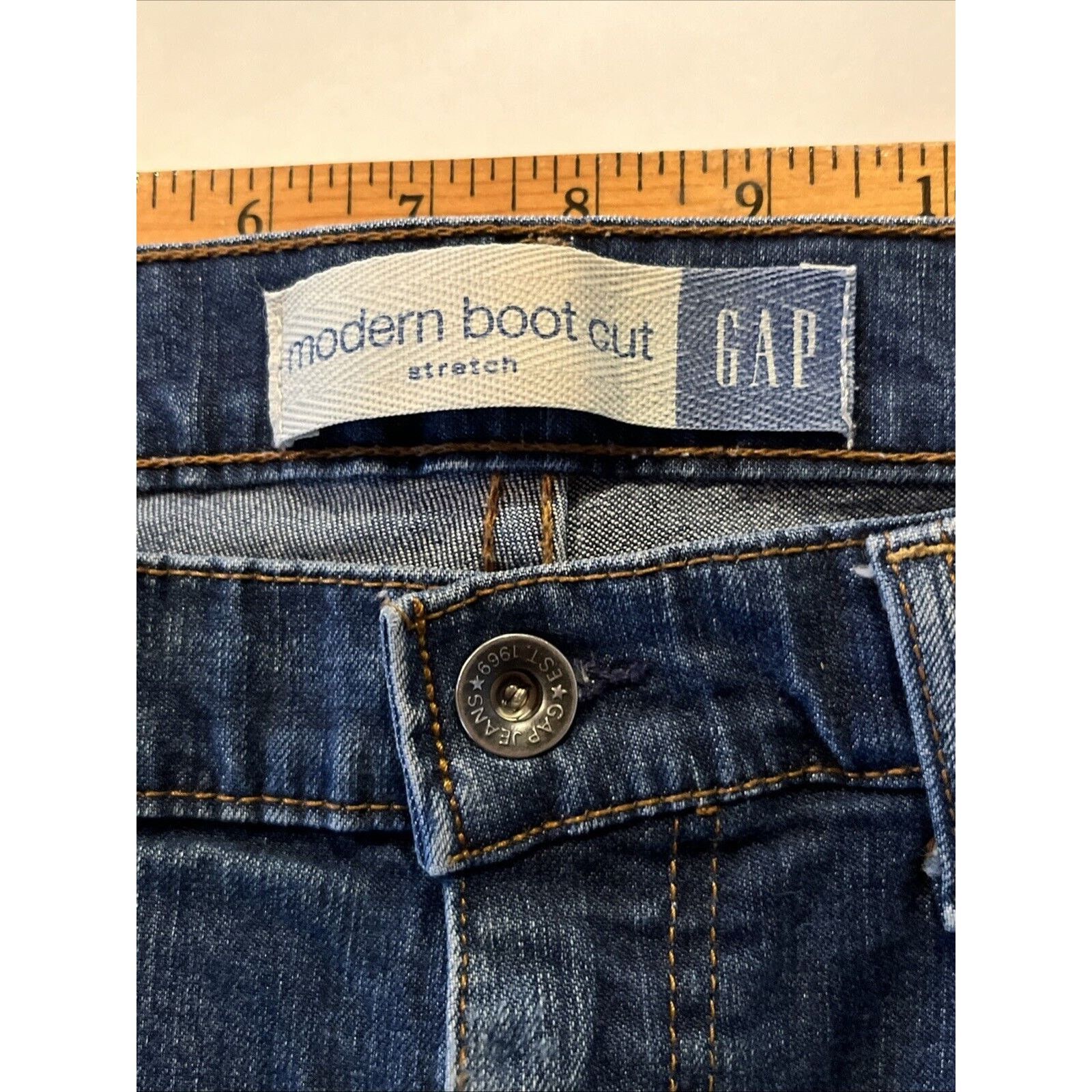Gap Gap Jeans Women’s 30x33 Blue Dark Wash Modern Bootcut Denim Size 30" / US 8 / IT 44 - 5 Thumbnail