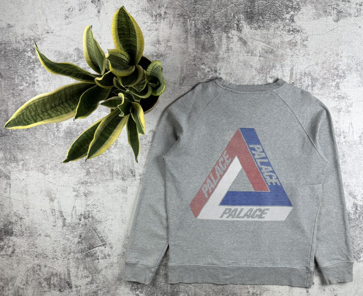 Palace Palace Tri-Line Men’s Cotton Large Crew Neck Hip Hop Skate Sweatshirt Pullover Size US L / EU 52-54 / 3 - 1 Thumbnail