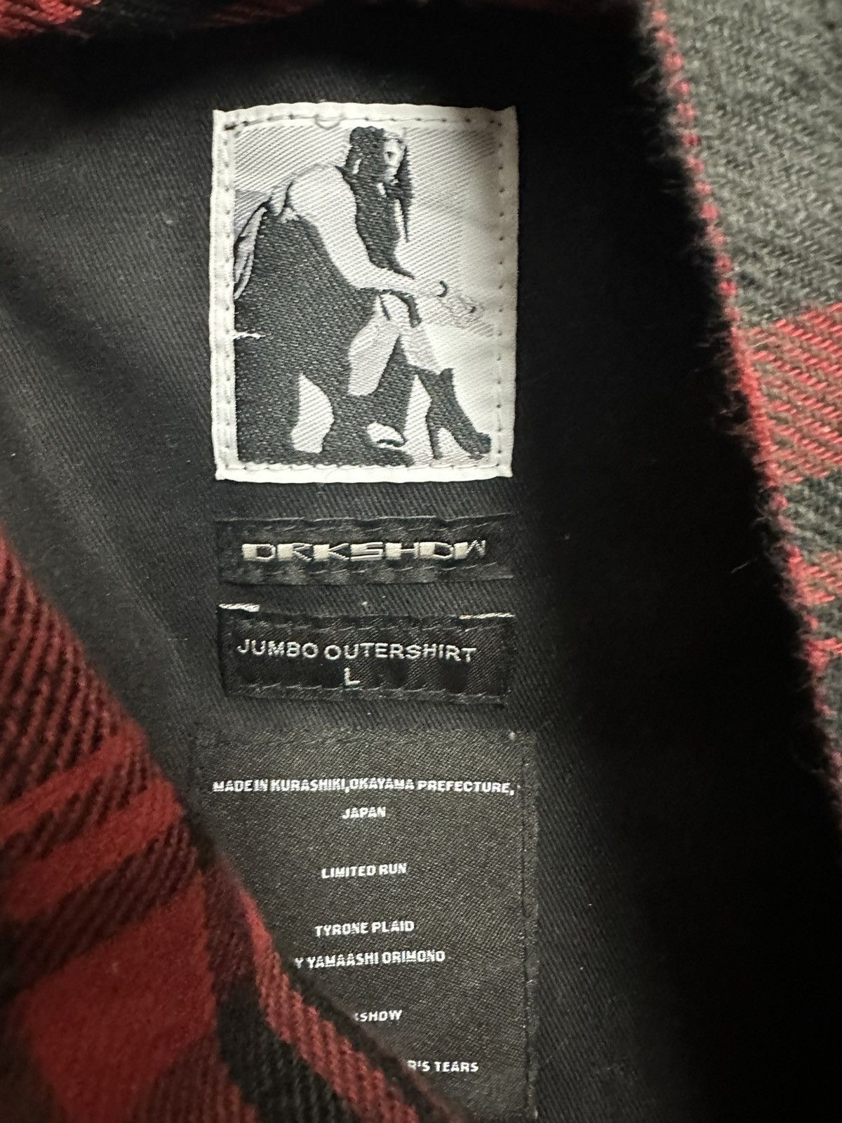 Rick Owens DRKSHDW Made in Japan Jumbo Plaid Overshirt Size US L / EU 52-54 / 3 - 6 Thumbnail